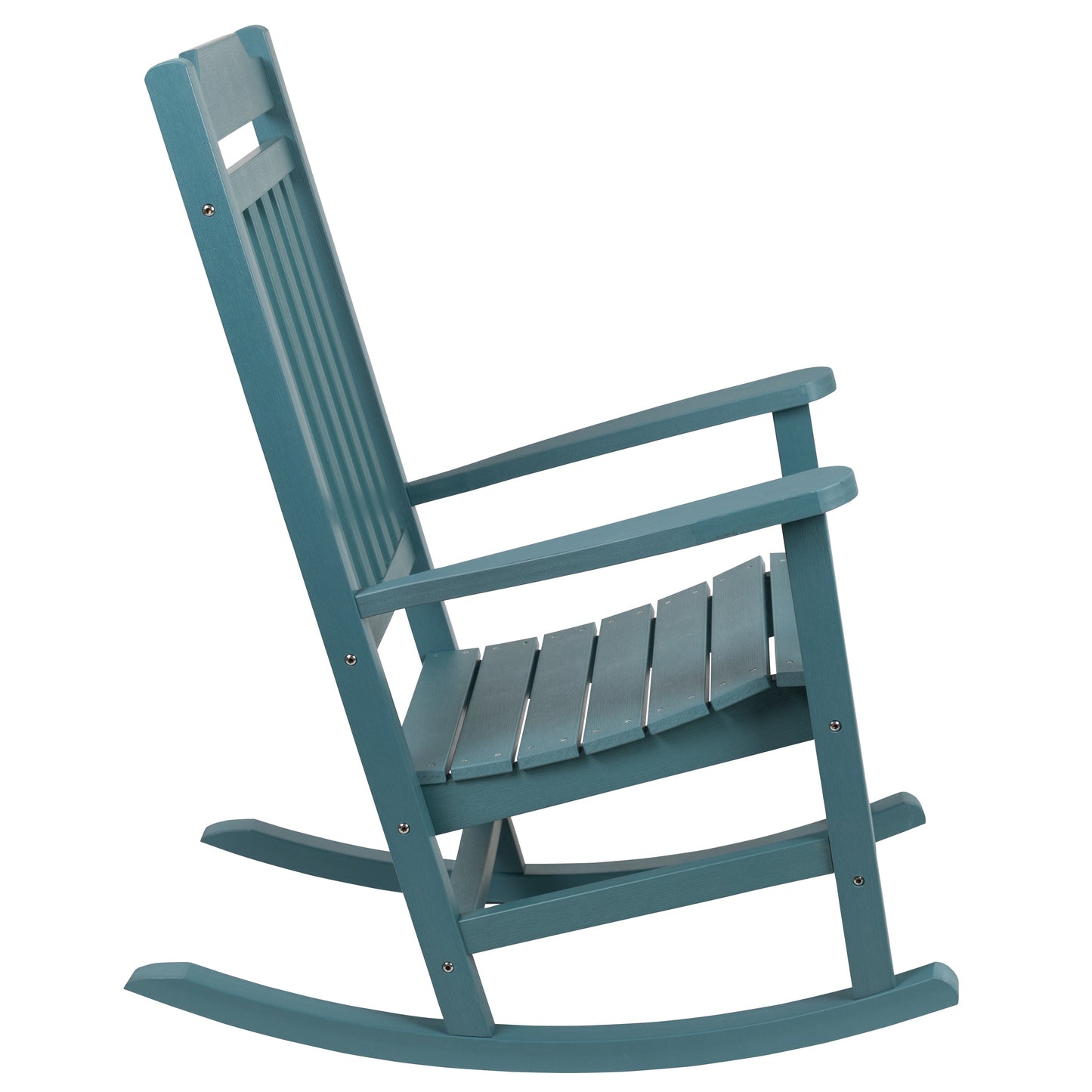 Teal Wood Rocking Chair 2-JJ-C14703-TL-GG