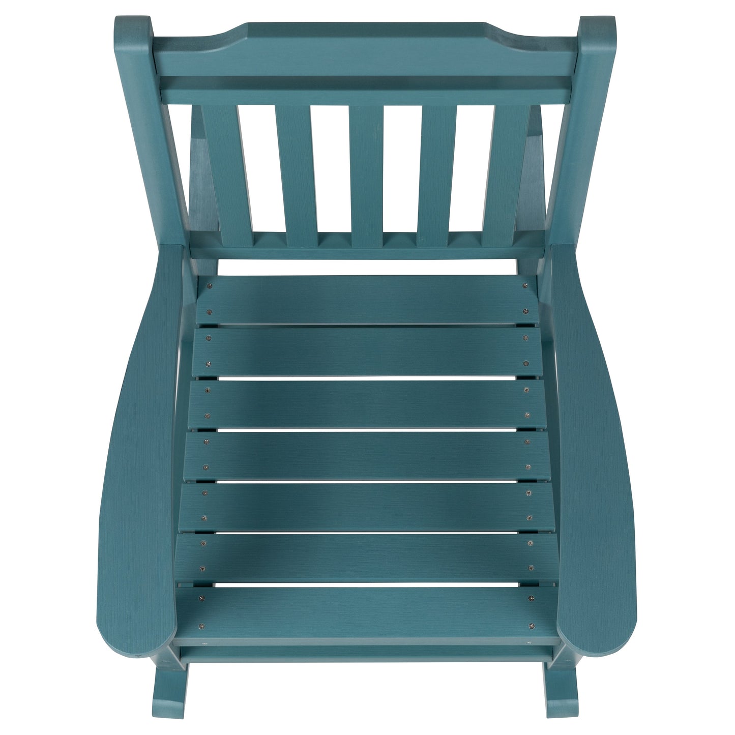 Teal Wood Rocking Chair 2-JJ-C14703-TL-GG