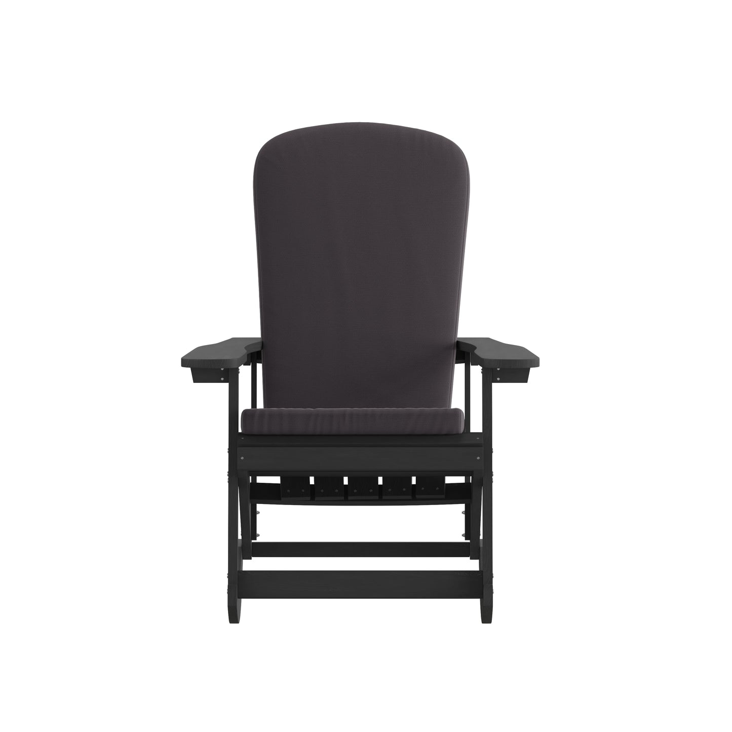 2PK Black Chairs-Gray Cushions 2-JJ-C14705-CSNGY-BK-GG