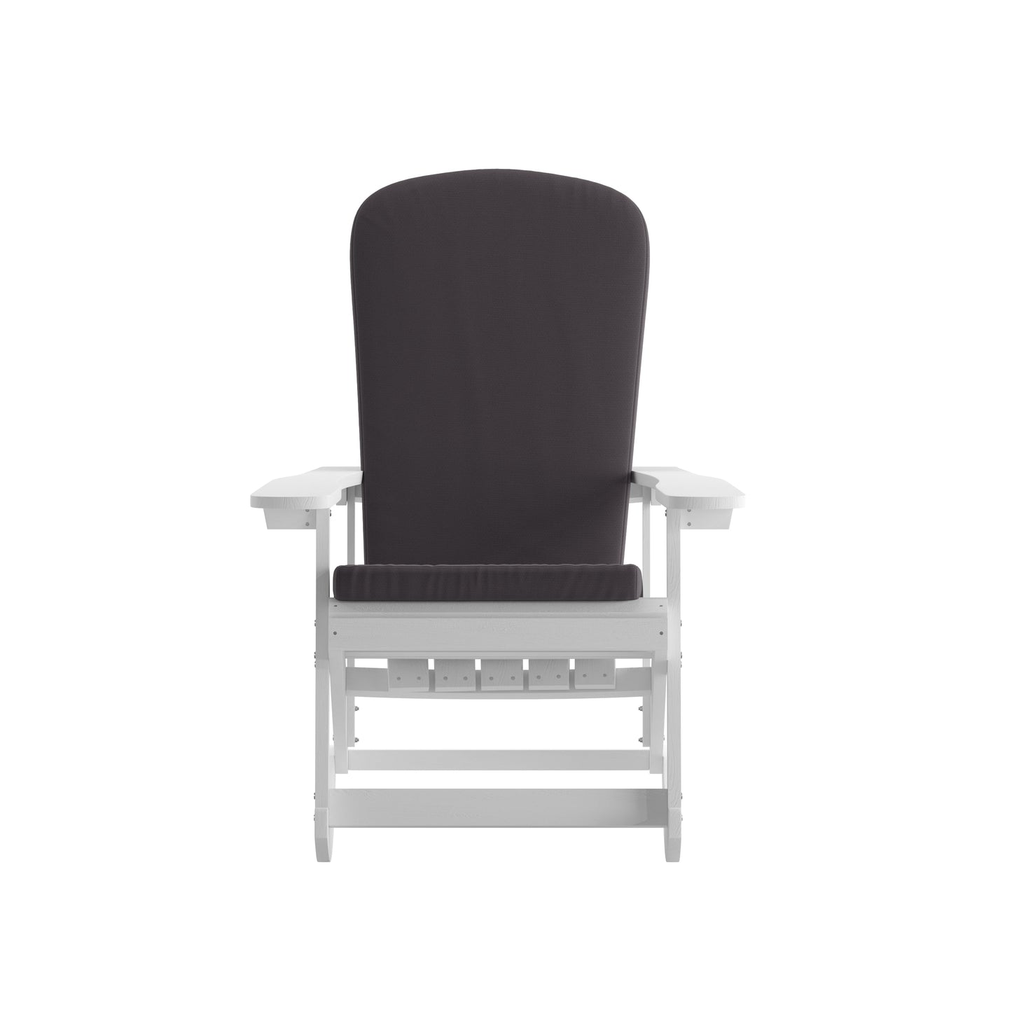 2PK White Chairs-Gray Cushions 2-JJ-C14705-CSNGY-WH-GG