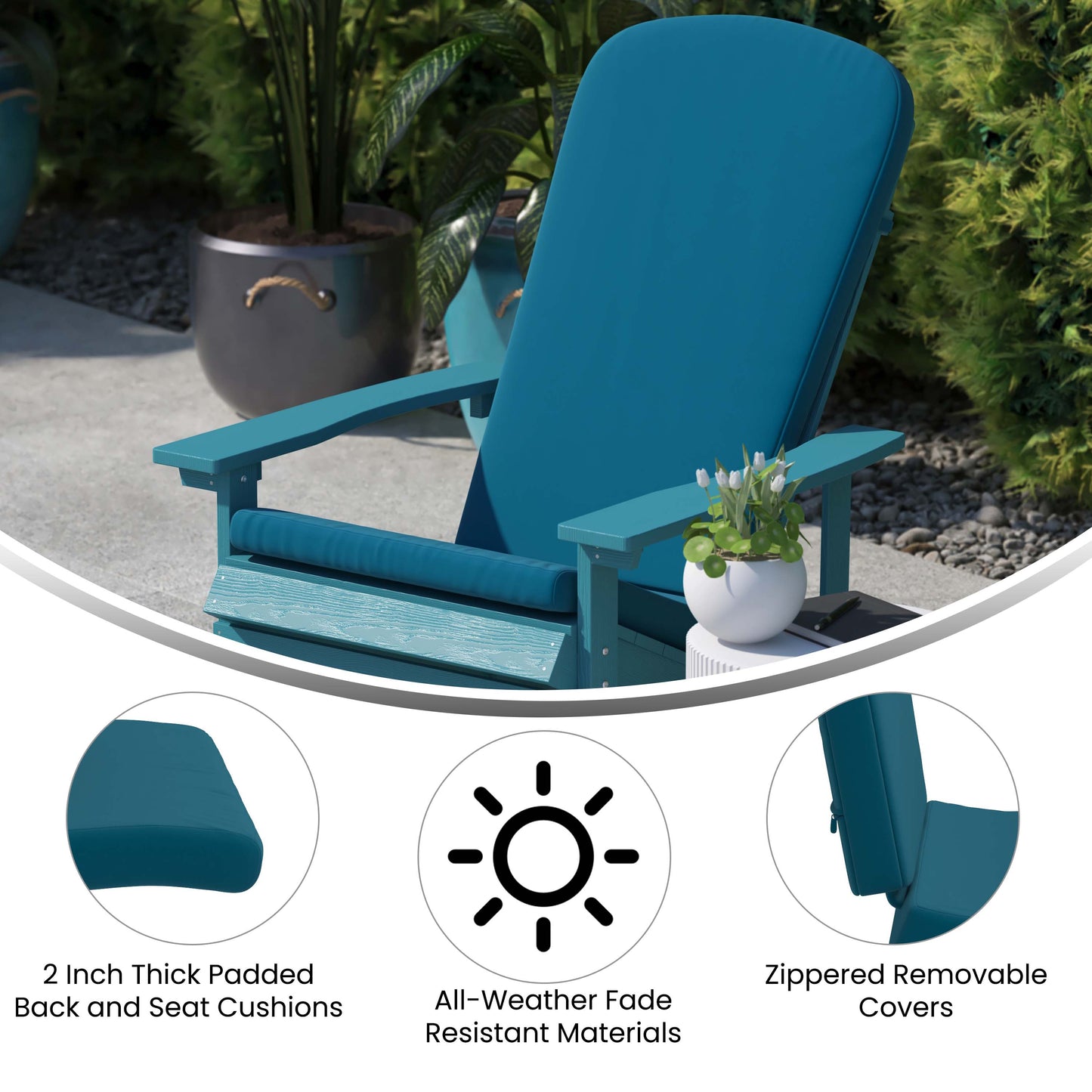 2PK Gray Chairs-Teal Cushions 2-JJ-C14705-CSNTL-GY-GG