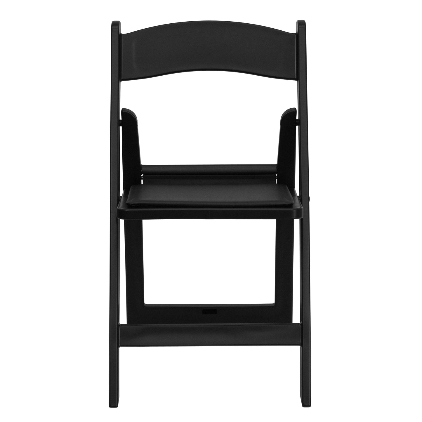 Folding Chair Black Resin 2-LE-L-1-BLACK-GG