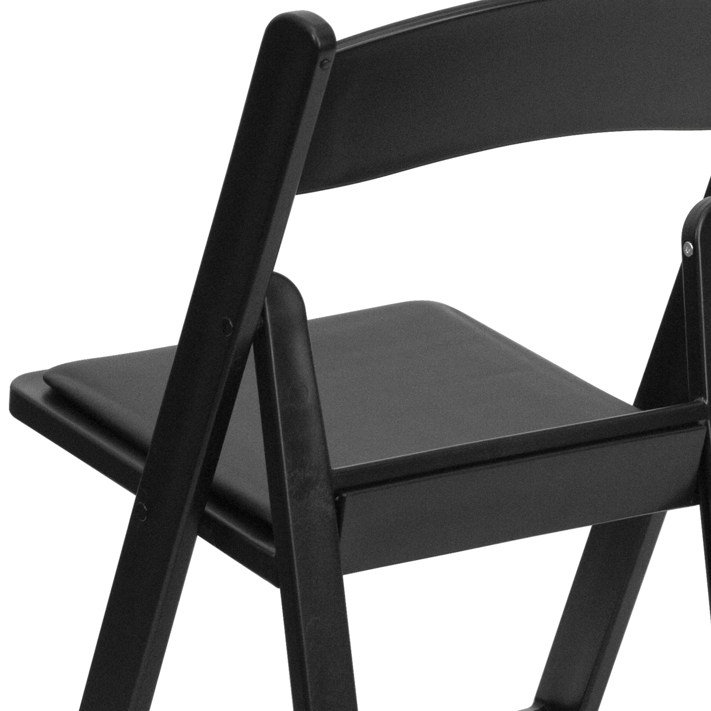 Folding Chair Black Resin 2-LE-L-1-BLACK-GG