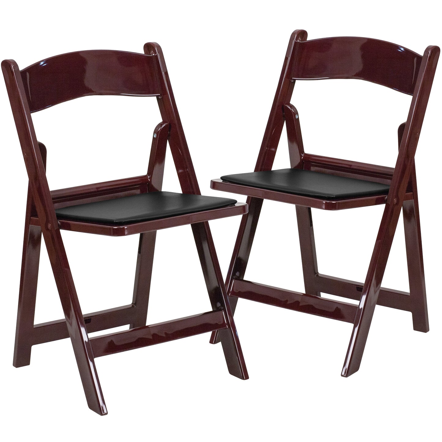 Folding Chair - Red Mahogany 2-LE-L-1-MAH-GG