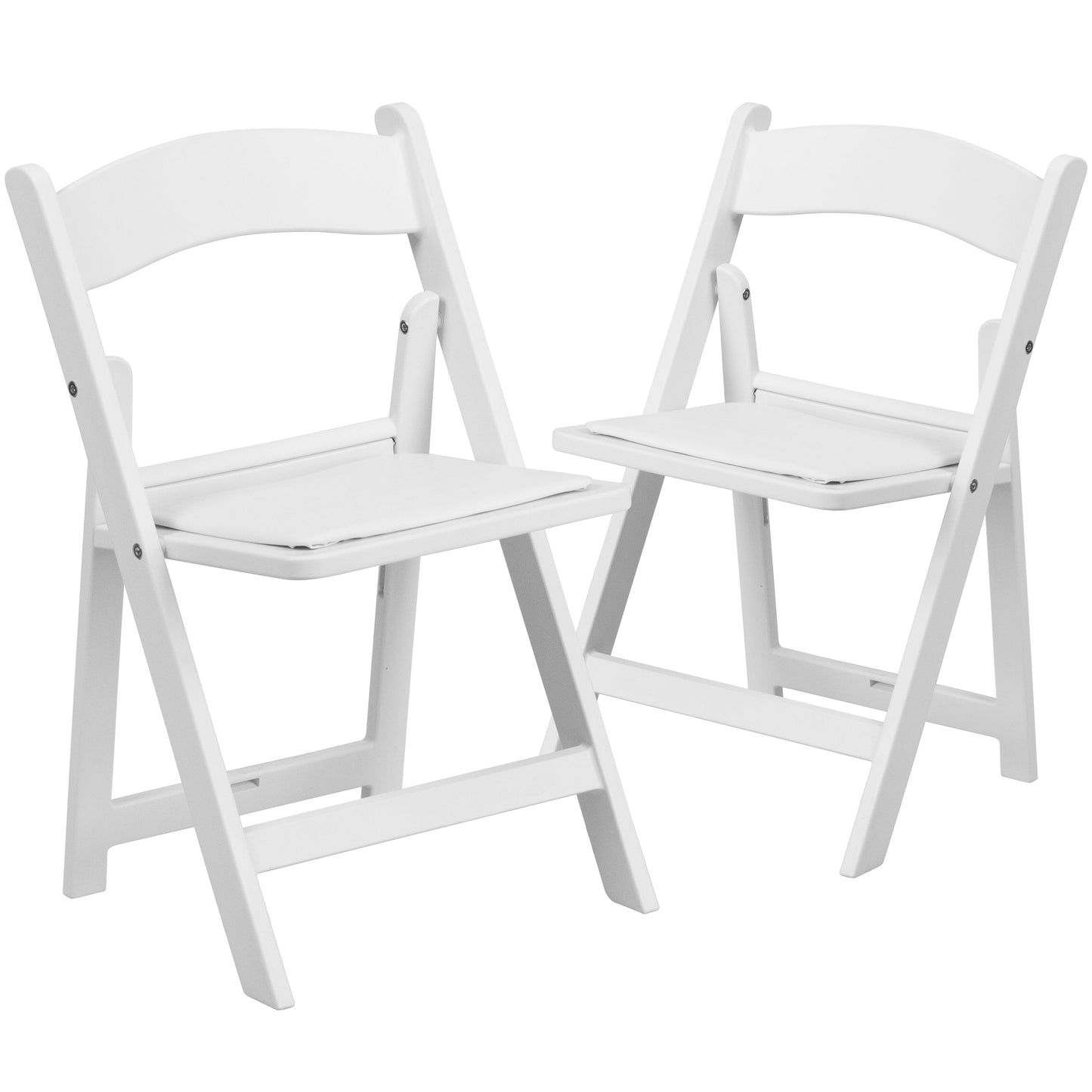 Kids White Resin Folding Chair 2-LE-L-1K-GG