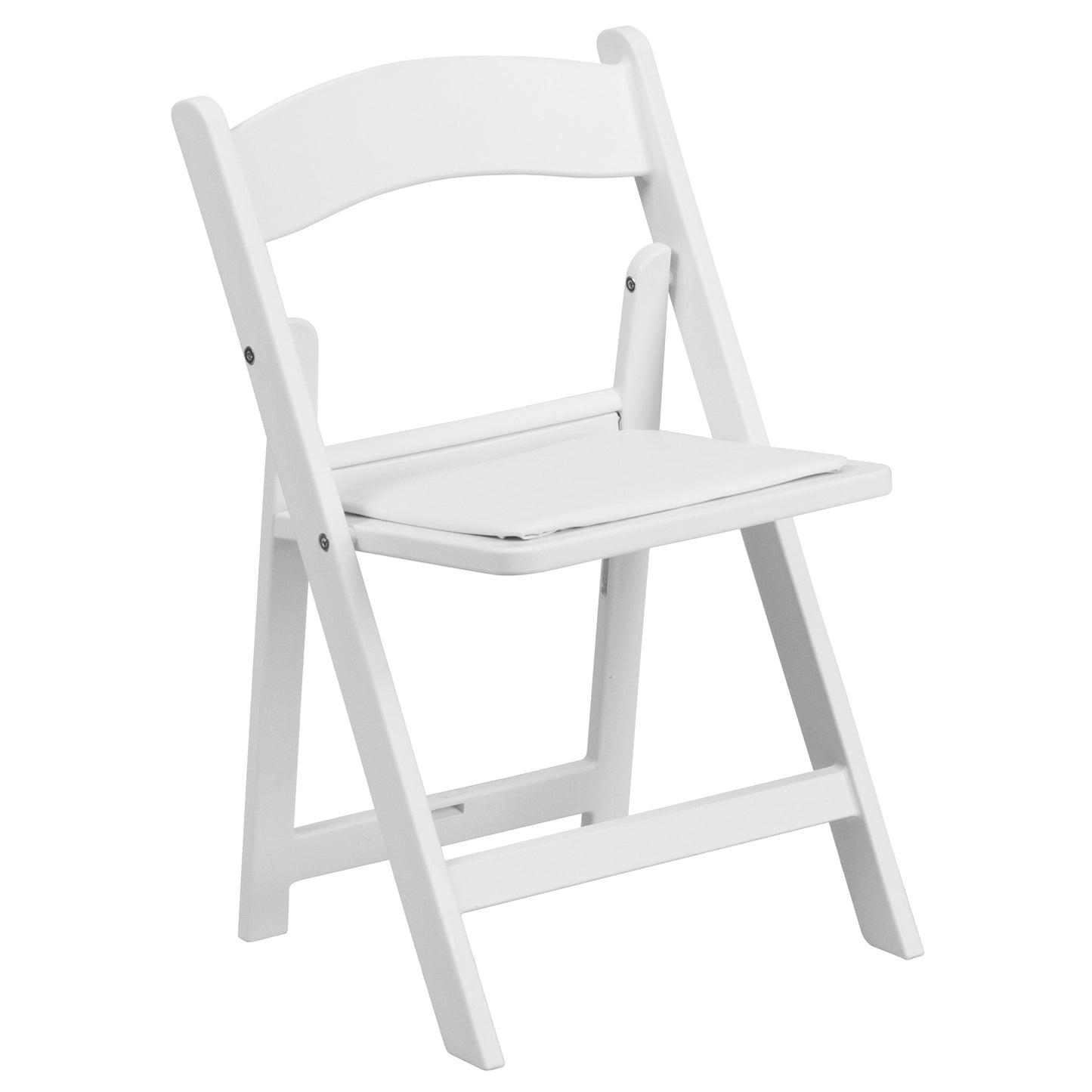 Kids White Resin Folding Chair 2-LE-L-1K-GG