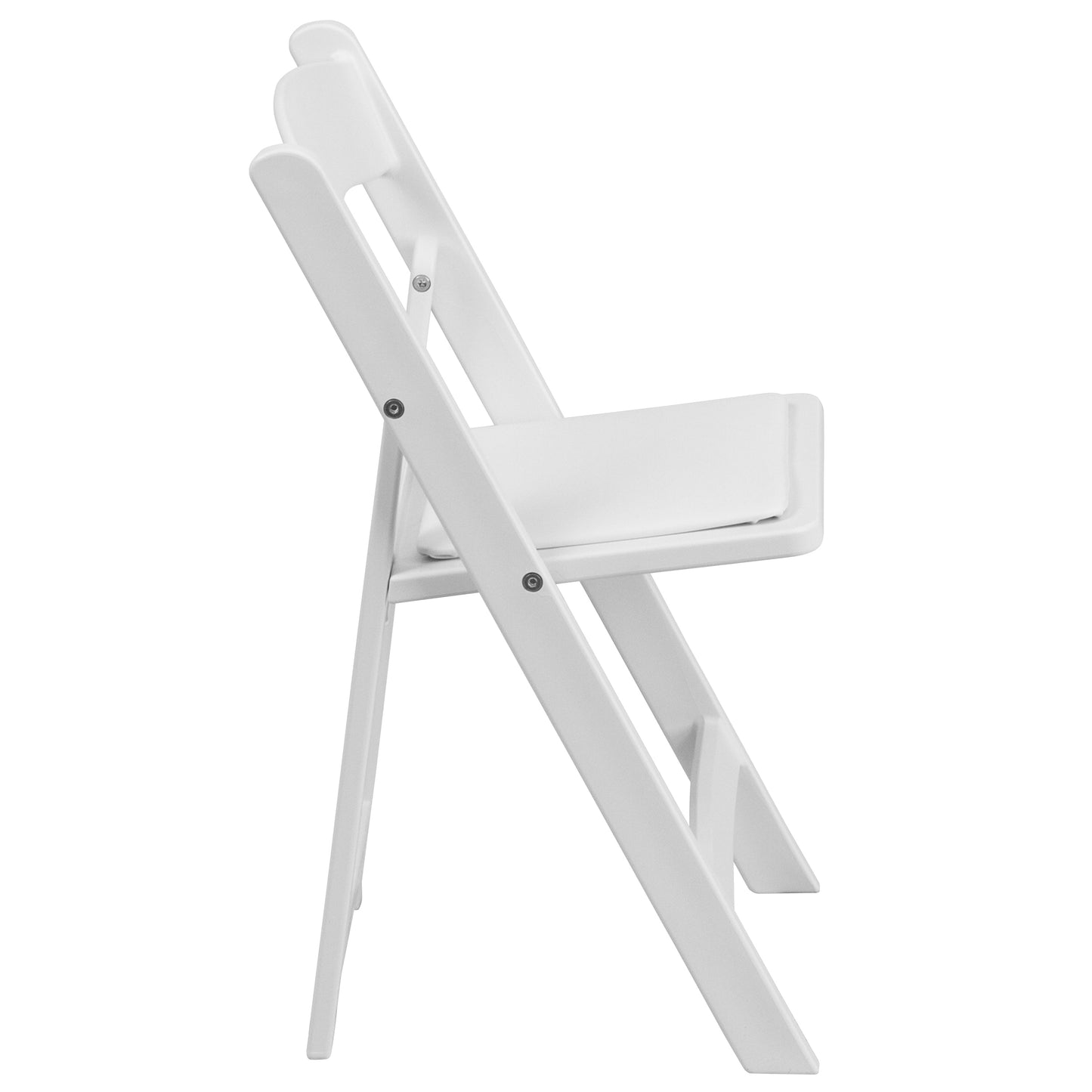 Kids White Resin Folding Chair 2-LE-L-1K-GG