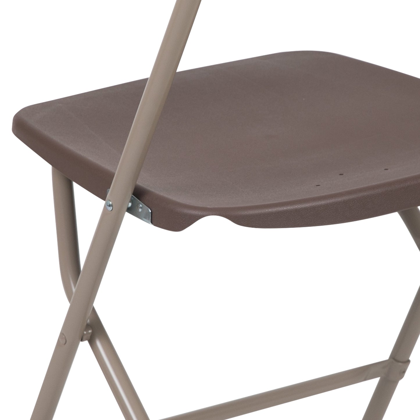 Brown Plastic Folding Chair 2-LE-L-3-BROWN-GG