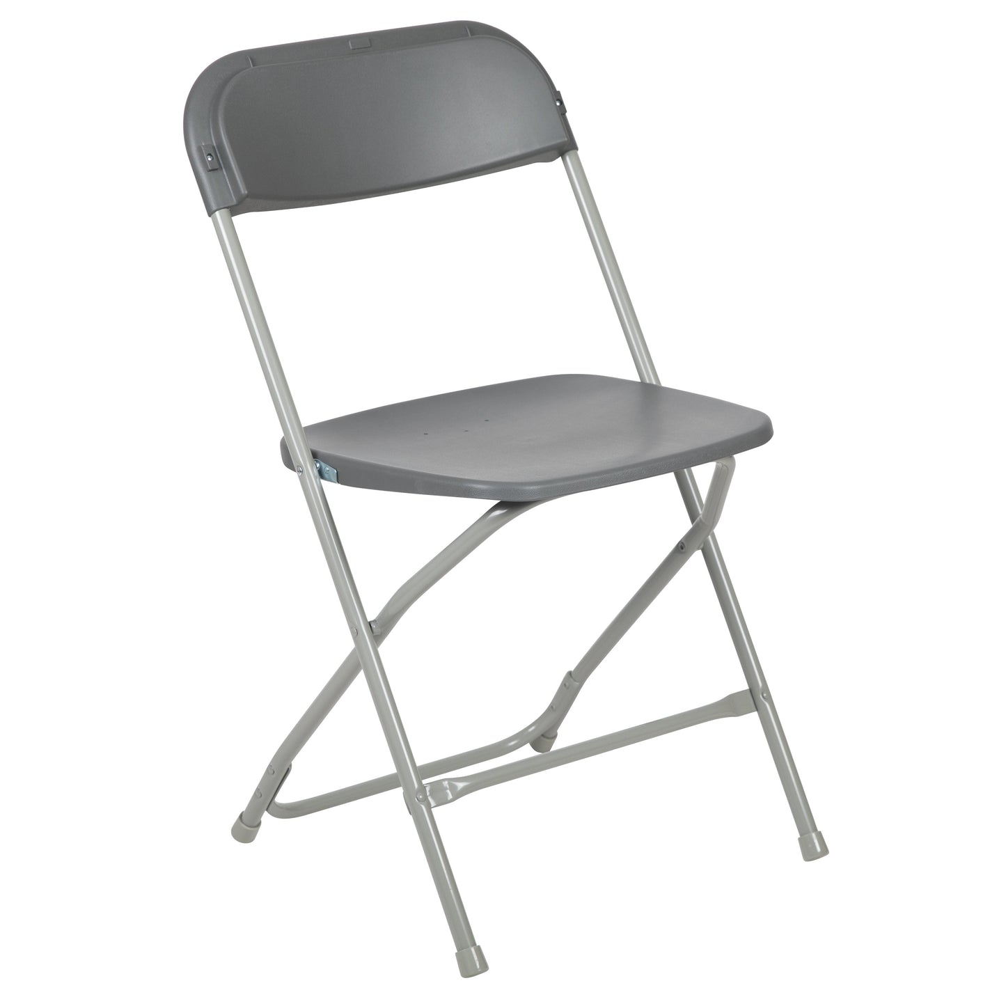 Grey Plastic Folding Chair 2-LE-L-3-GREY-GG