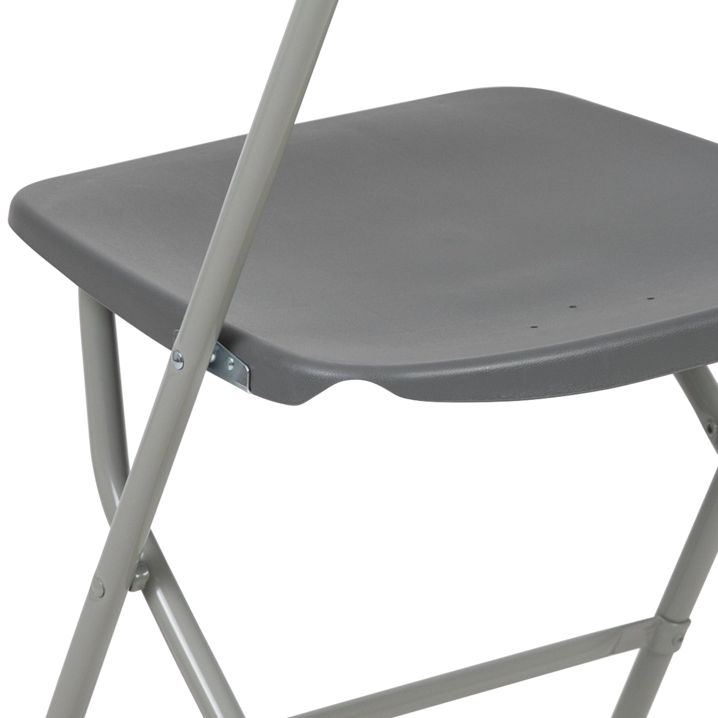 Grey Plastic Folding Chair 2-LE-L-3-GREY-GG