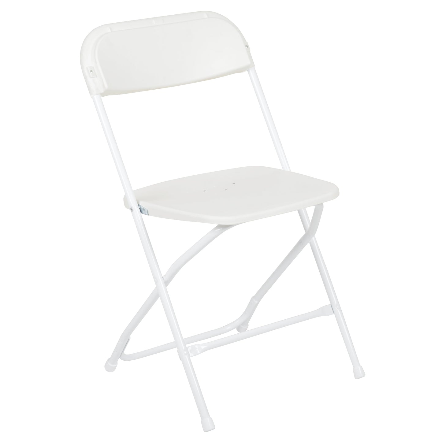 White Plastic Folding Chair 2-LE-L-3-WHITE-GG