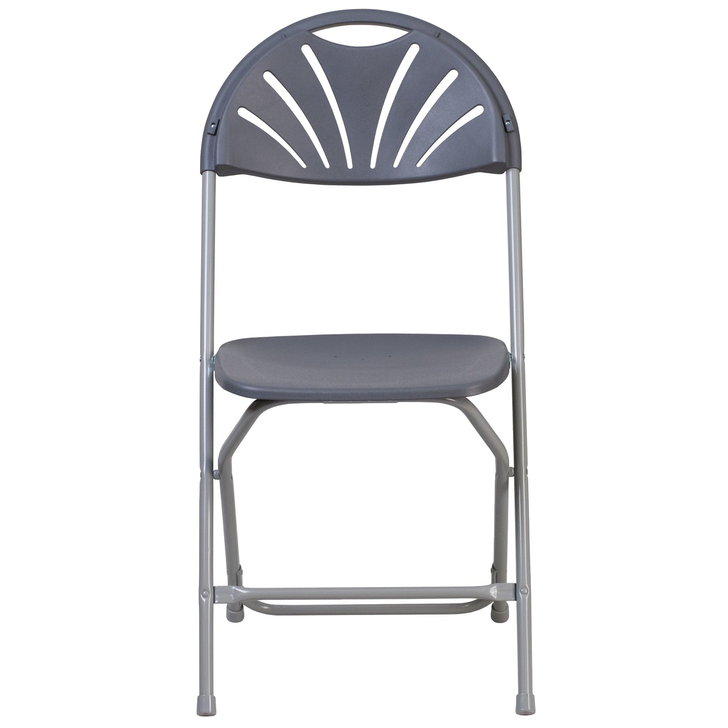 Charcoal Plastic Folding Chair 2-LE-L-4-CH-GG