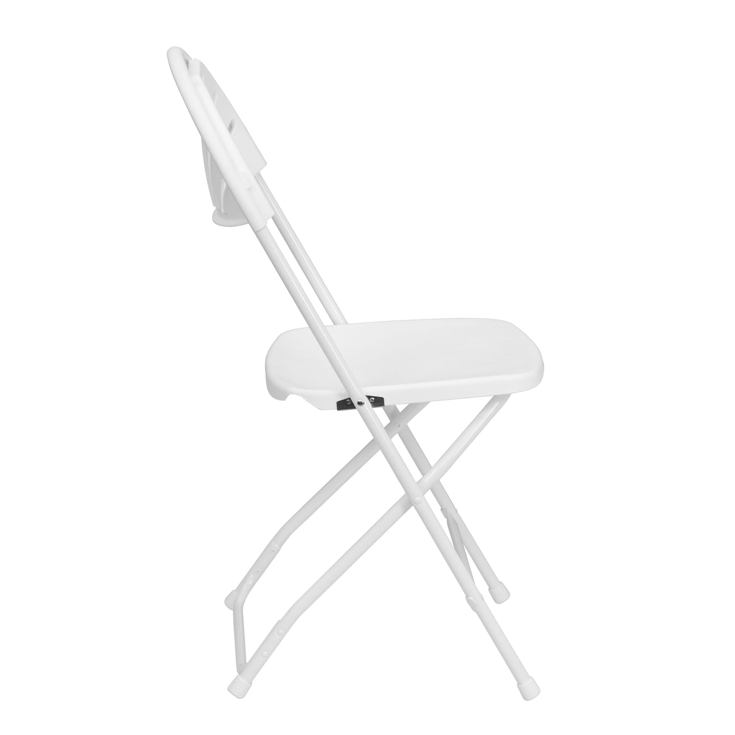 White Plastic Folding Chair 2-LE-L-4-WHITE-GG