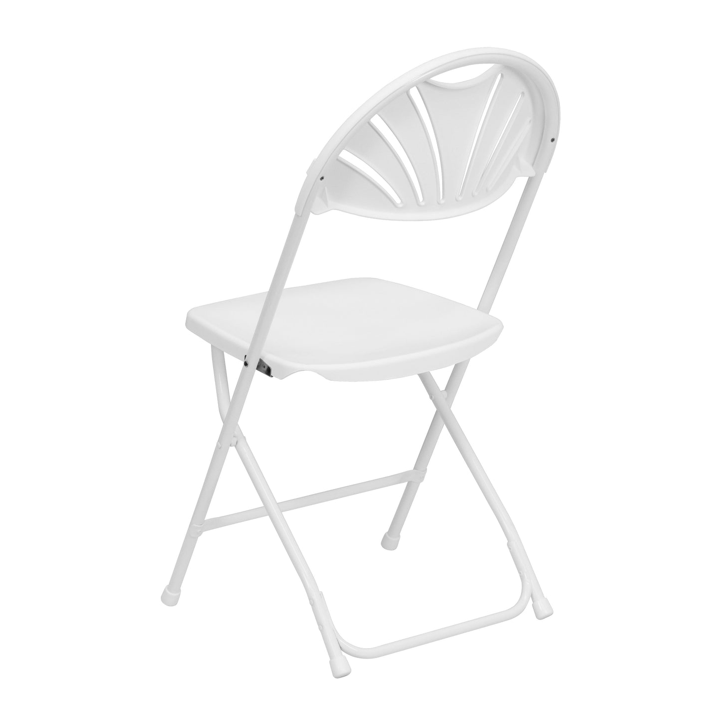 White Plastic Folding Chair 2-LE-L-4-WHITE-GG