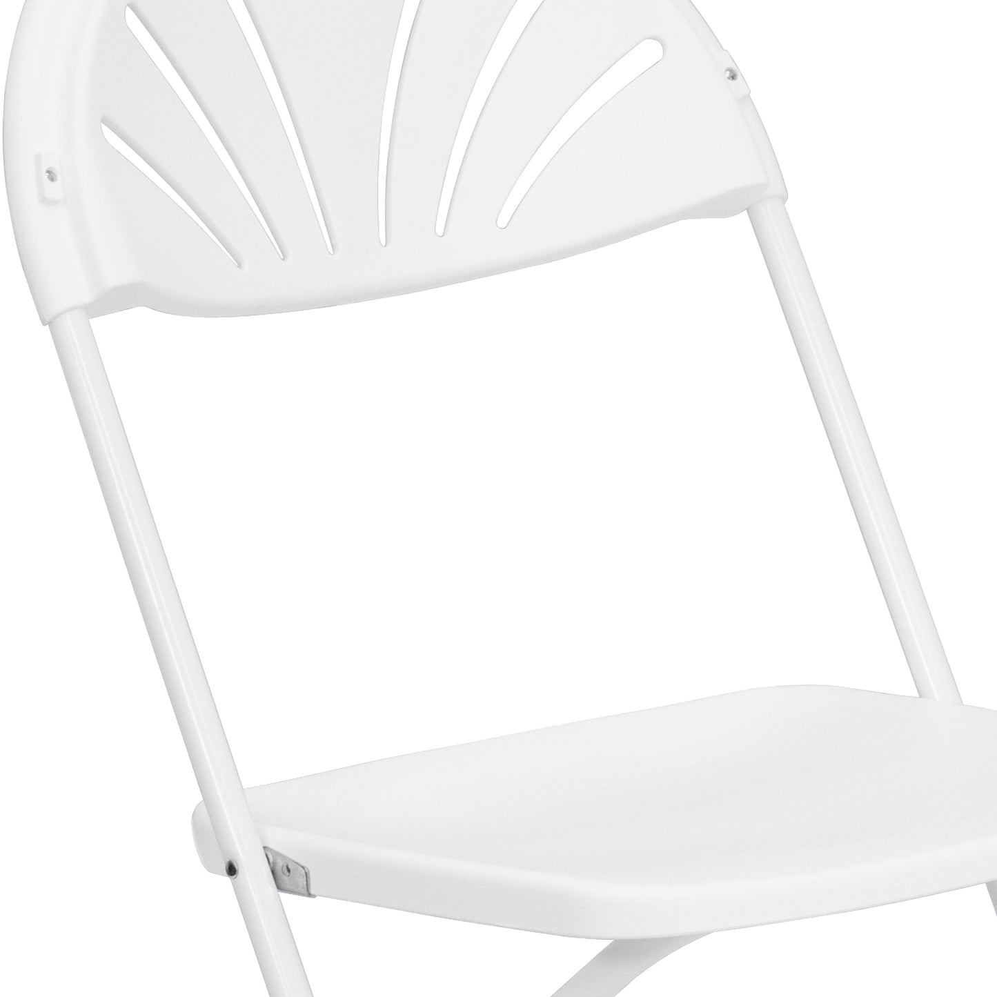 White Plastic Folding Chair 2-LE-L-4-WHITE-GG