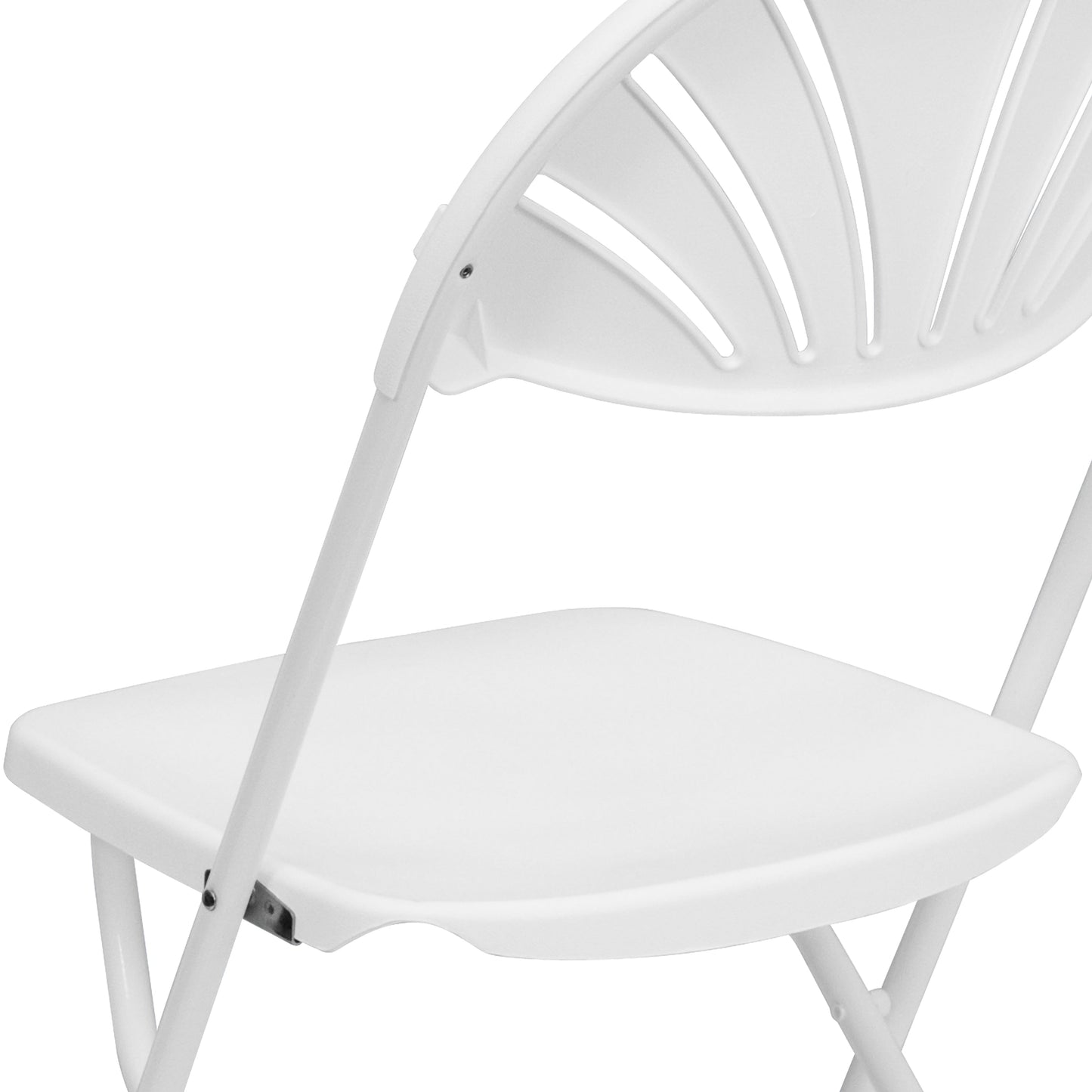 White Plastic Folding Chair 2-LE-L-4-WHITE-GG