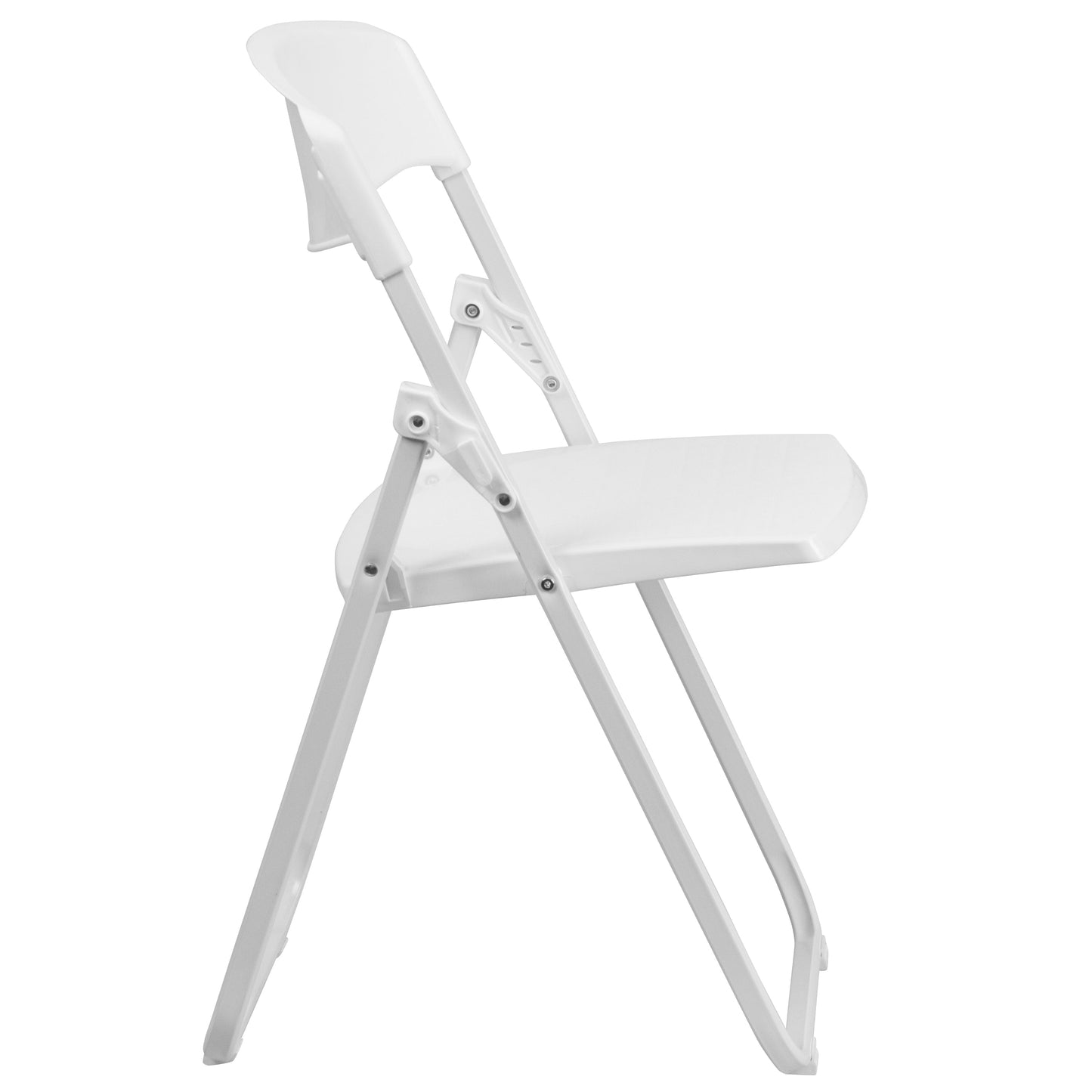 White Plastic Folding Chair 2-RUT-I-WHITE-GG