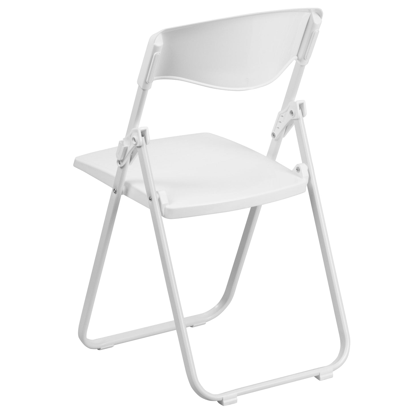 White Plastic Folding Chair 2-RUT-I-WHITE-GG