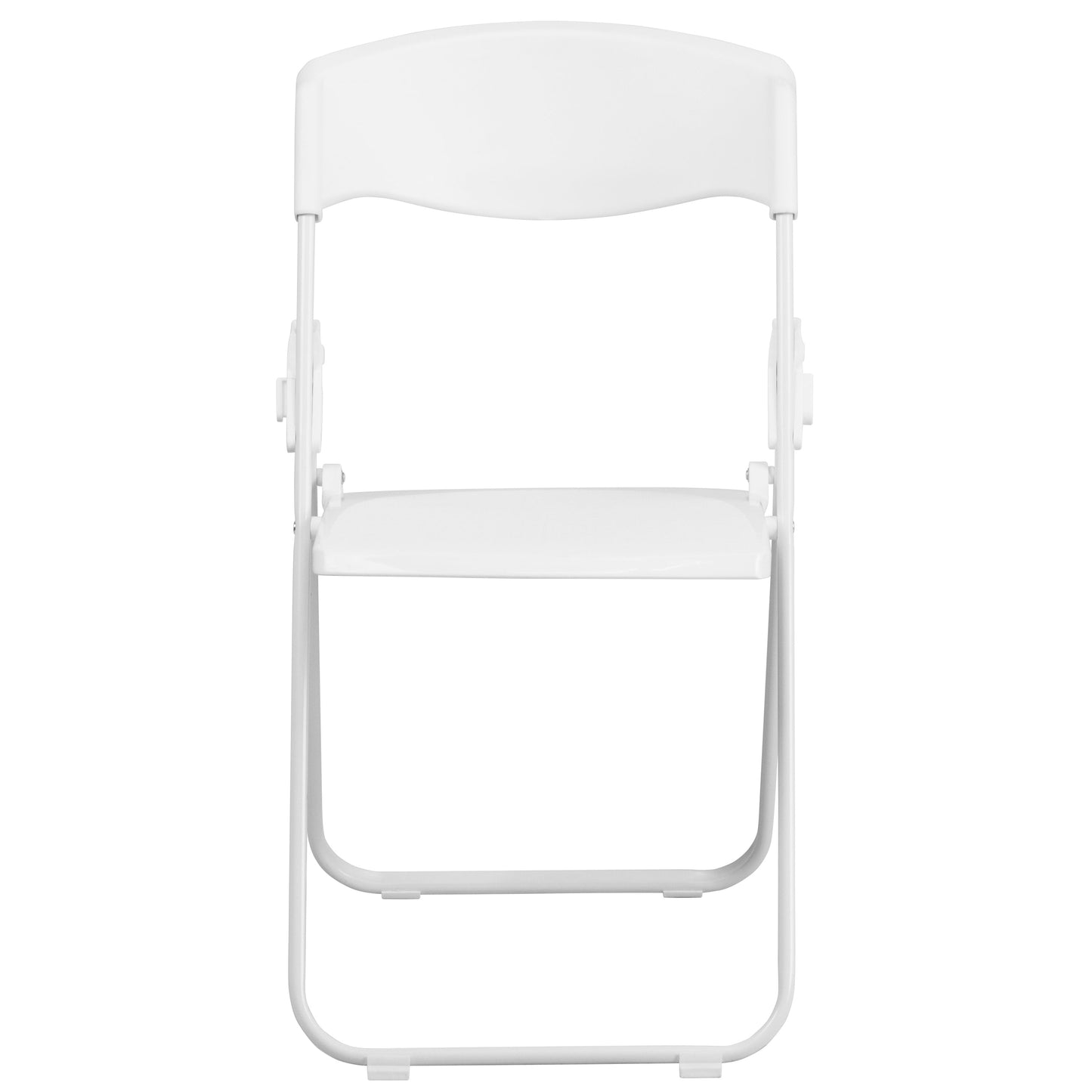 White Plastic Folding Chair 2-RUT-I-WHITE-GG