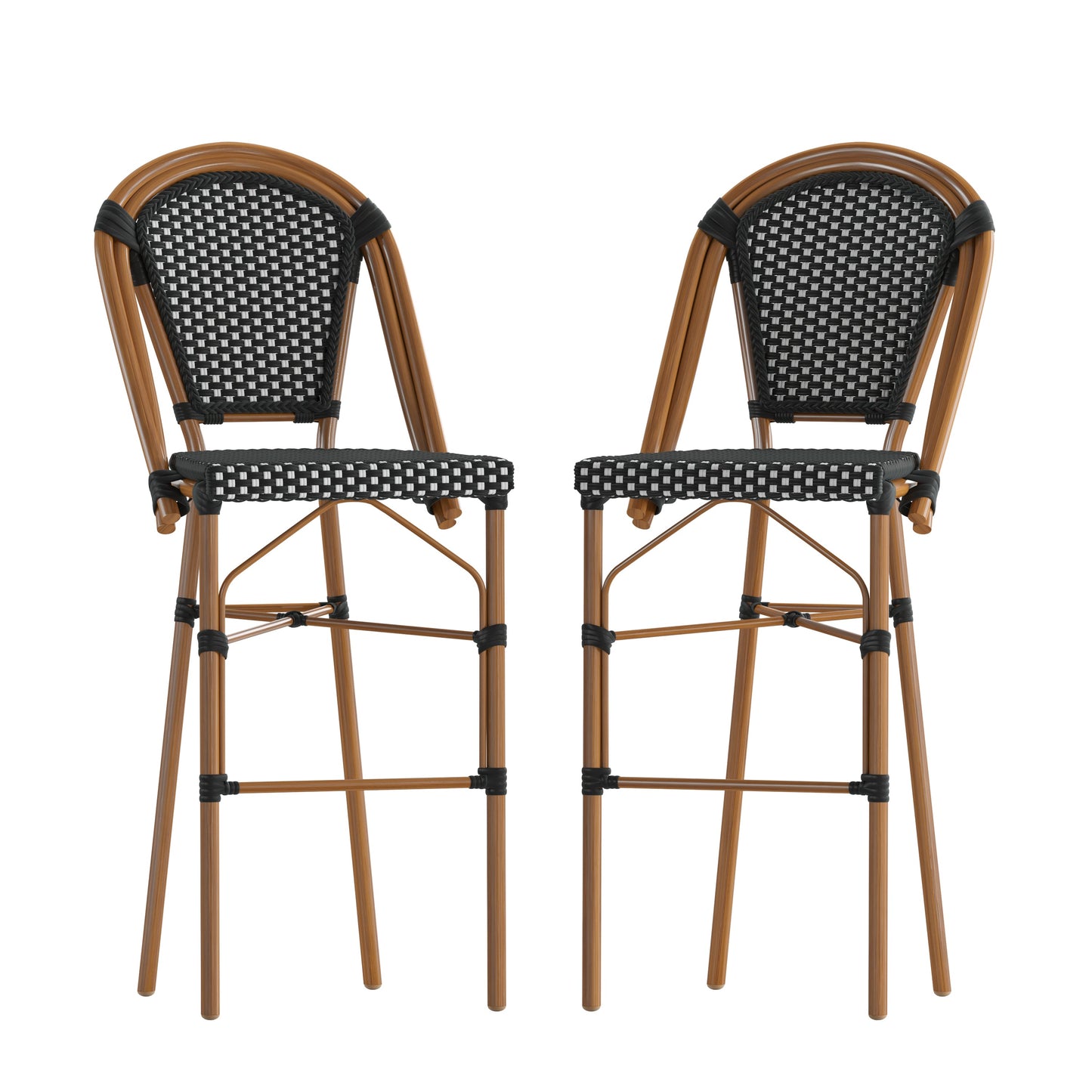 2PK Navy/White Paris Chair 2-SDA-AD642001-BS-BKWH-NAT-GG