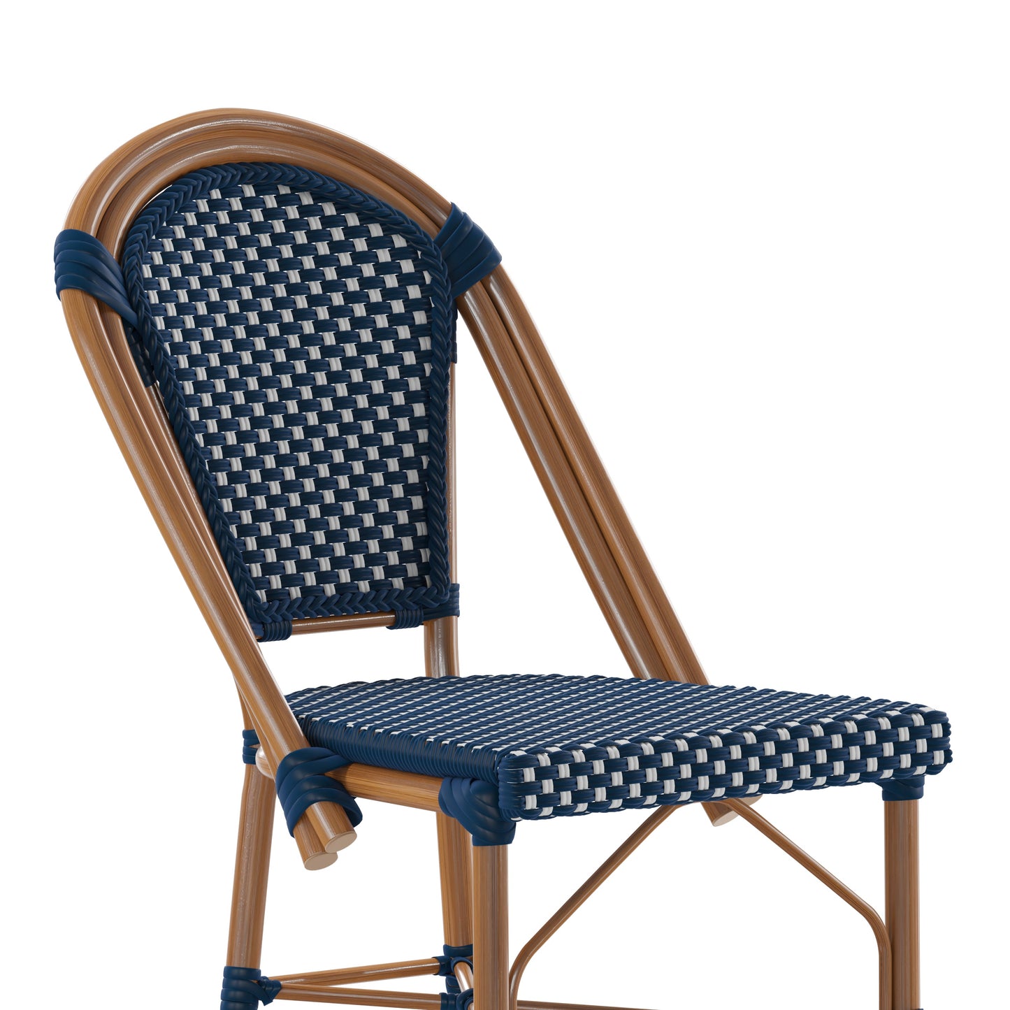 2PK Navy/White Paris Chair 2-SDA-AD642001-BS-NVYWH-NAT-GG