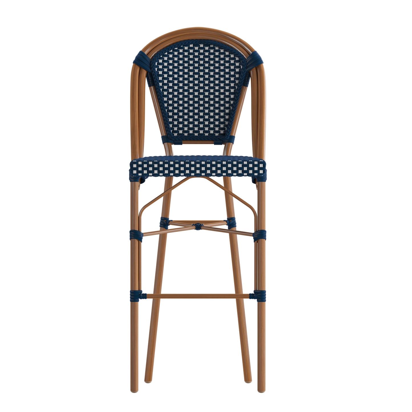 2PK Navy/White Paris Chair 2-SDA-AD642001-BS-NVYWH-NAT-GG