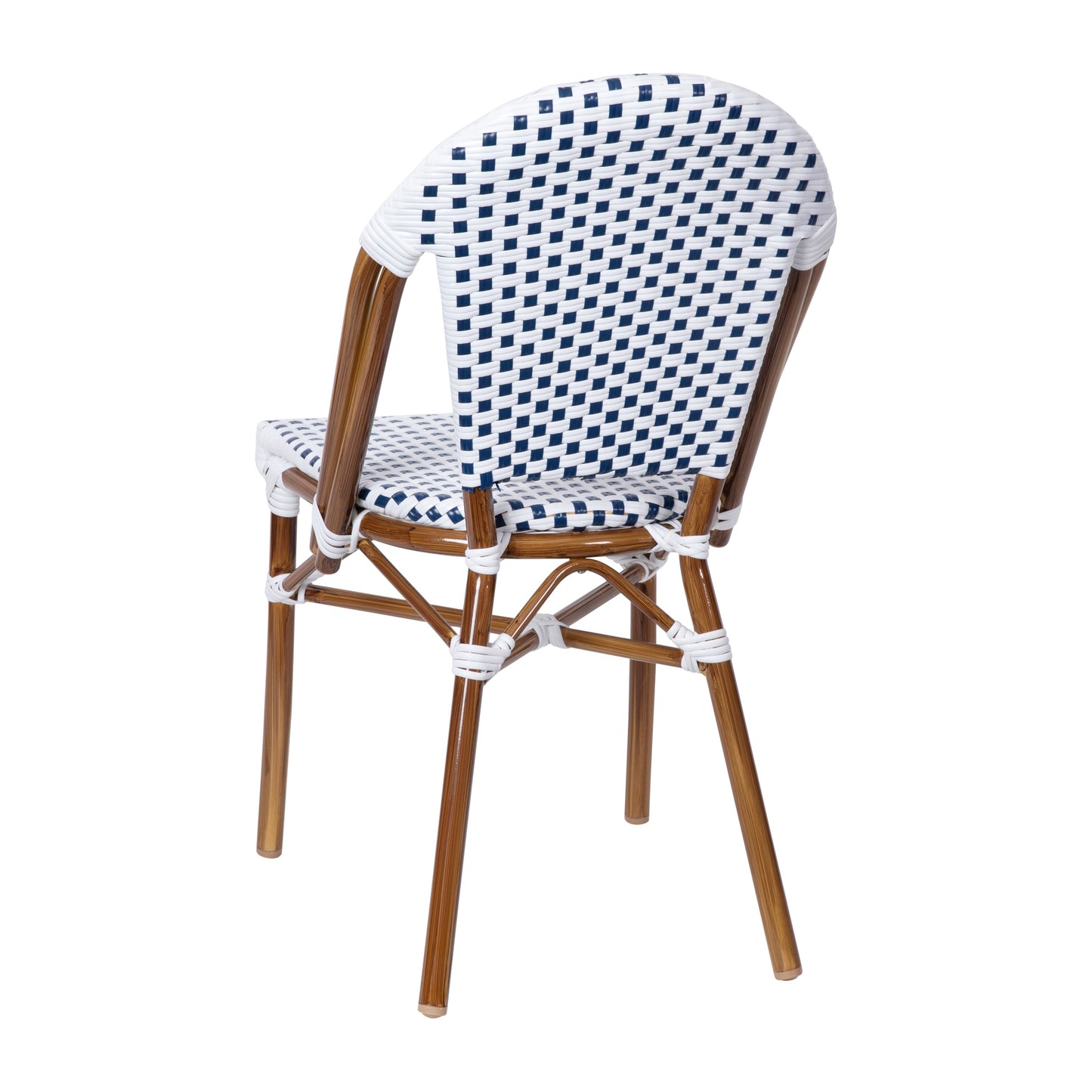 2PK White/Navy Paris Chair 2-SDA-AD642001-F-WHNVY-NAT-GG