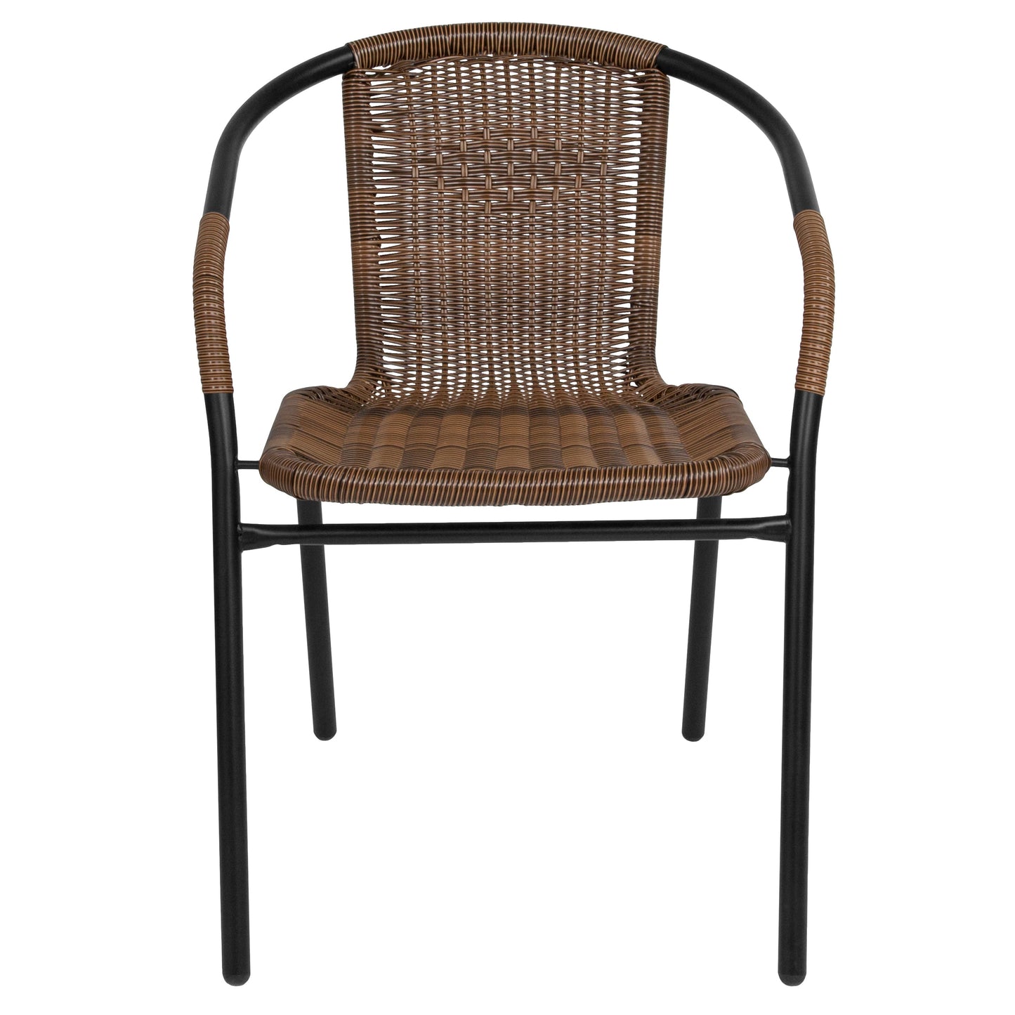 Brown Rattan Stack Chair 2-TLH-037-DK-BN-GG