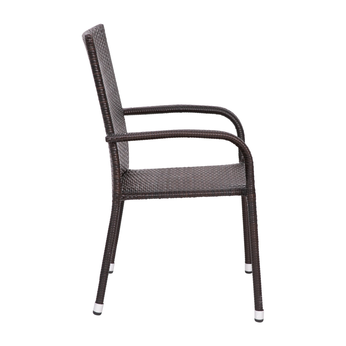 2PK Espresso Patio Armchairs 2-TW-3WBE073-ESP-GG