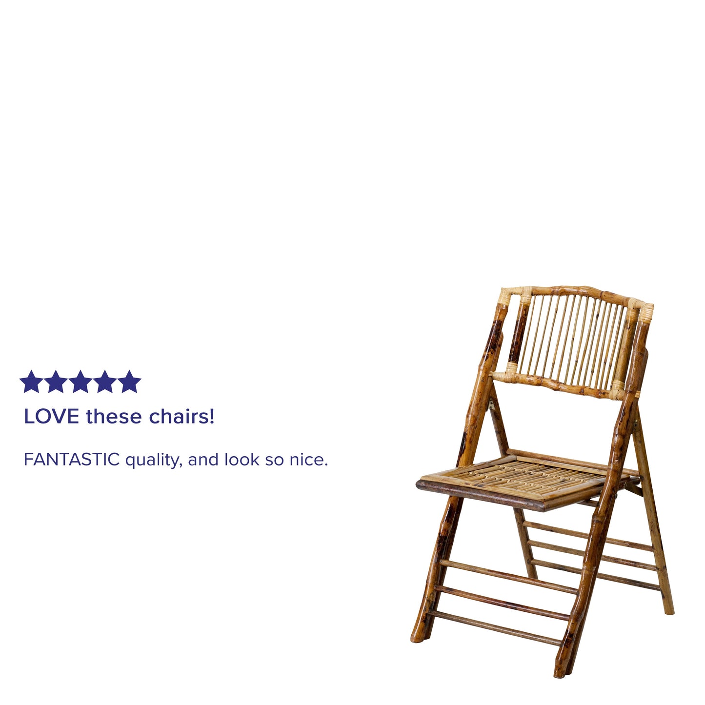 Bamboo Folding Chair 2-X-62111-BAM-GG