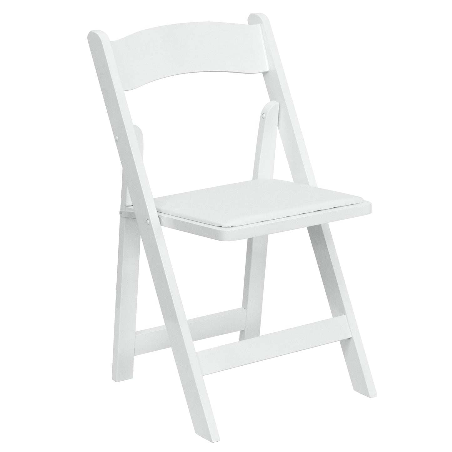 White Wood Folding Chair 2-XF-2901-WH-WOOD-GG