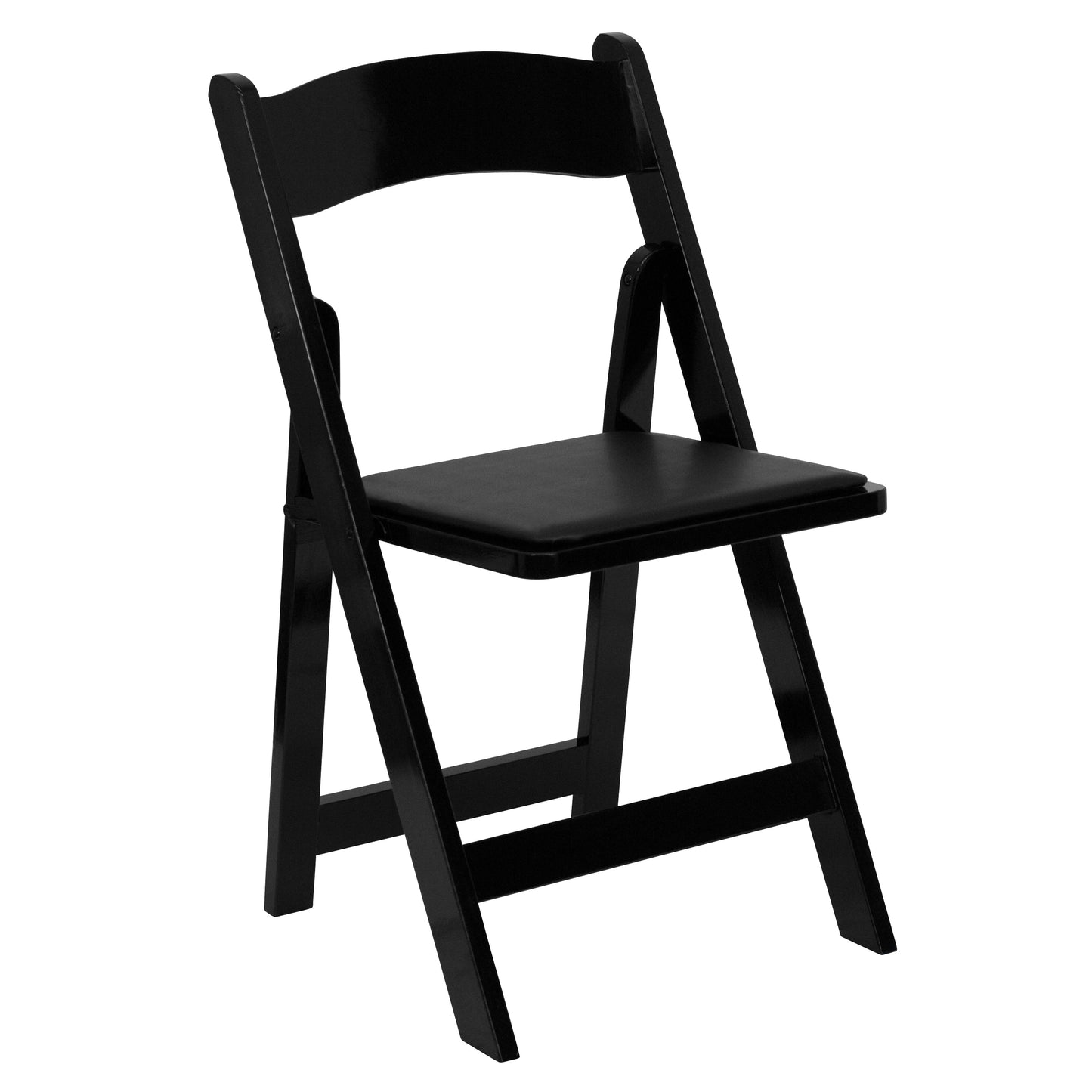 Black Wood Folding Chair 2-XF-2902-BK-WOOD-GG