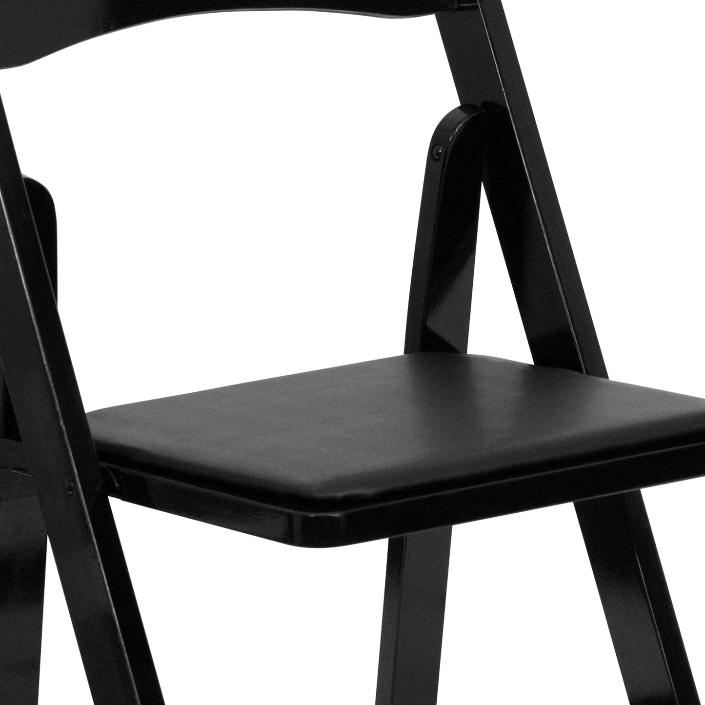 Black Wood Folding Chair 2-XF-2902-BK-WOOD-GG