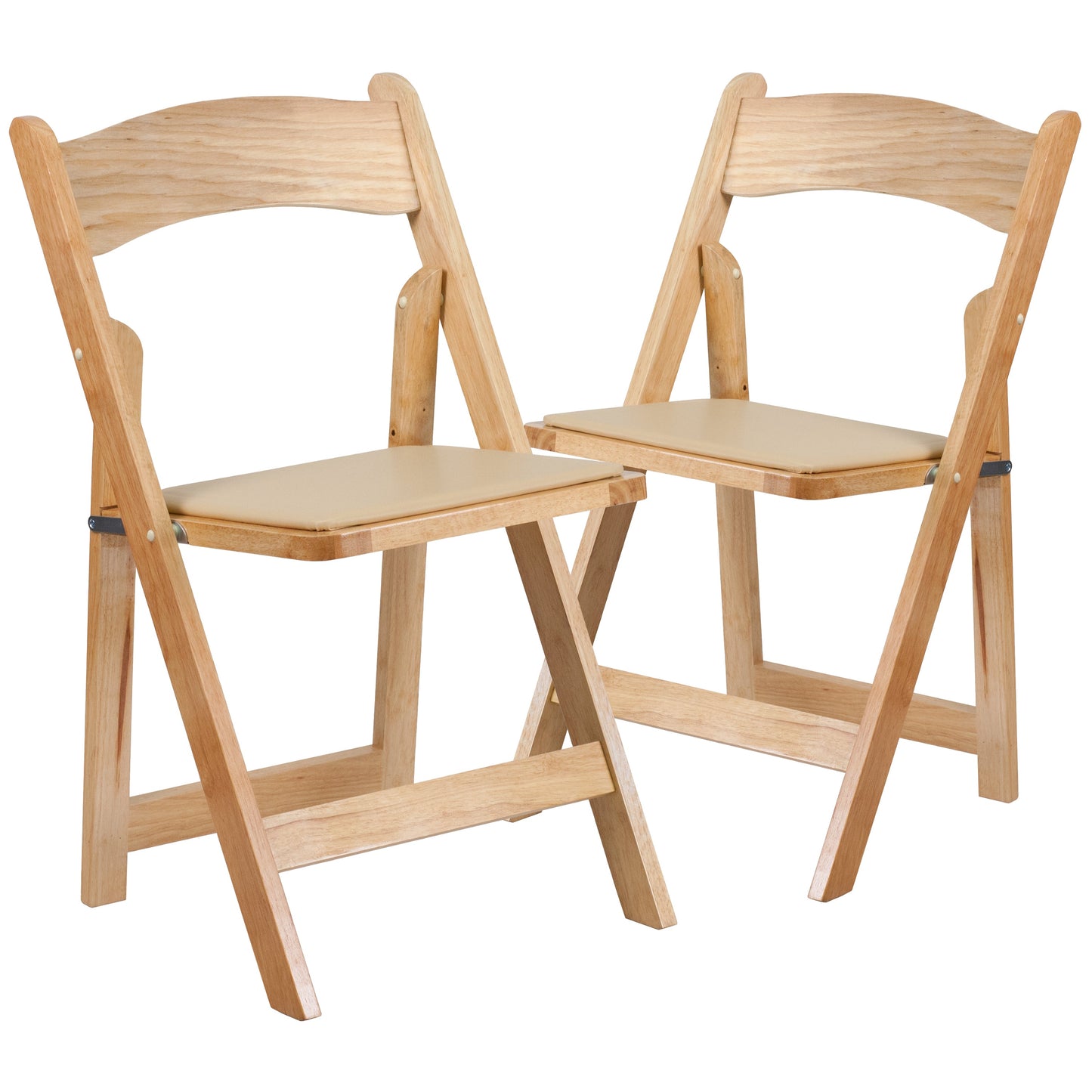 Natural Wood Folding Chair 2-XF-2903-NAT-WOOD-GG