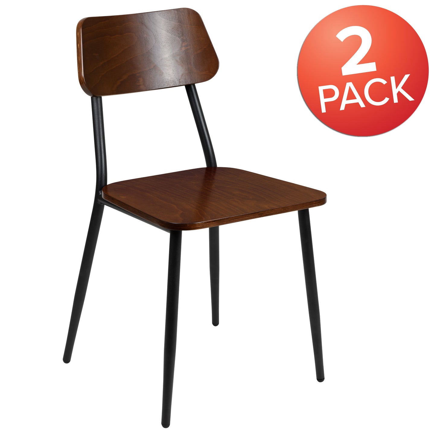 2 Pack Industrial Dining Chair 2-XU-DG-60725-GG