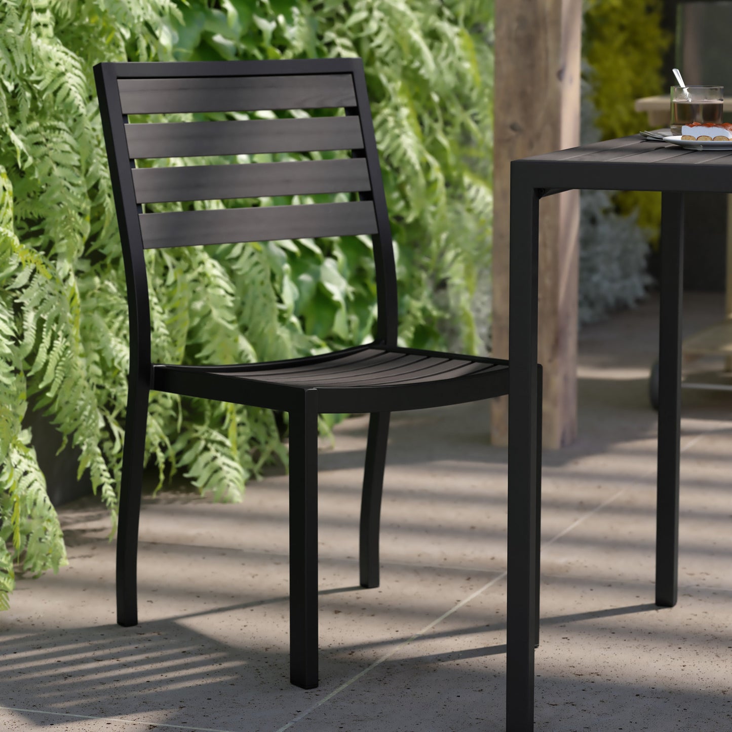 Set of 2 Outdoor Patio Dining Chairs