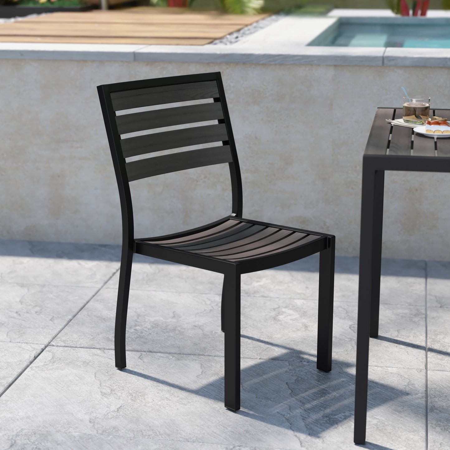 Set of 2 Outdoor Patio Dining Chairs