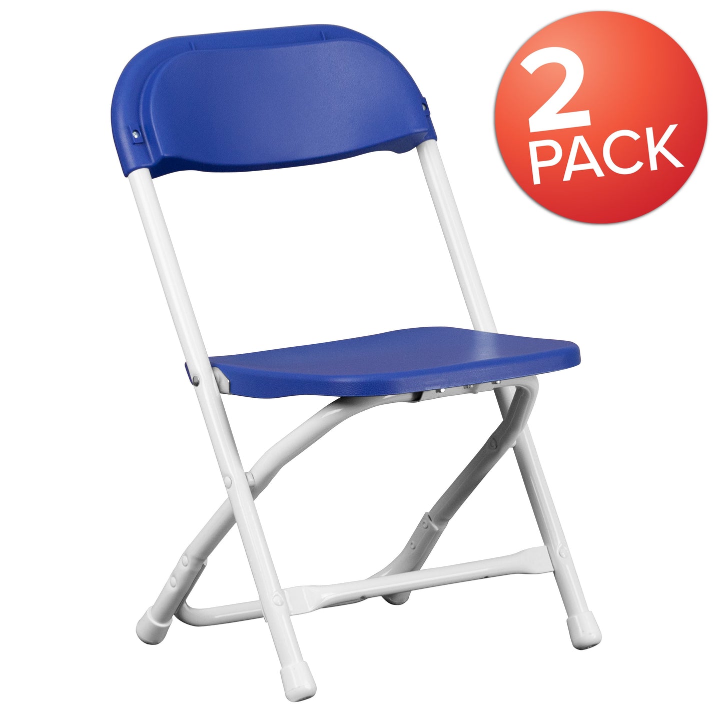 Kids Blue Folding Chair 2-Y-KID-BL-GG