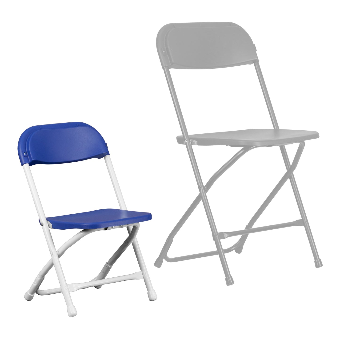 Kids Blue Folding Chair 2-Y-KID-BL-GG