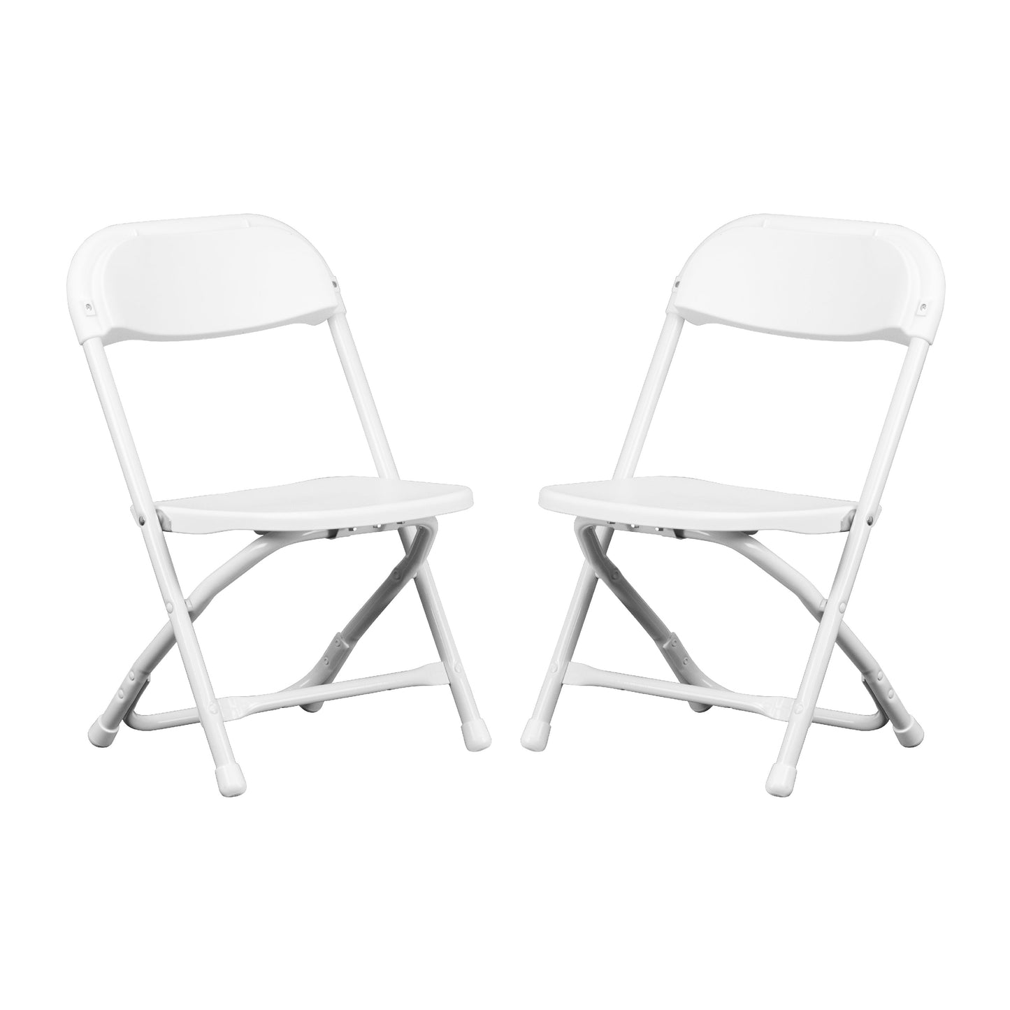 Kids White Folding Chair 2-Y-KID-WH-GG