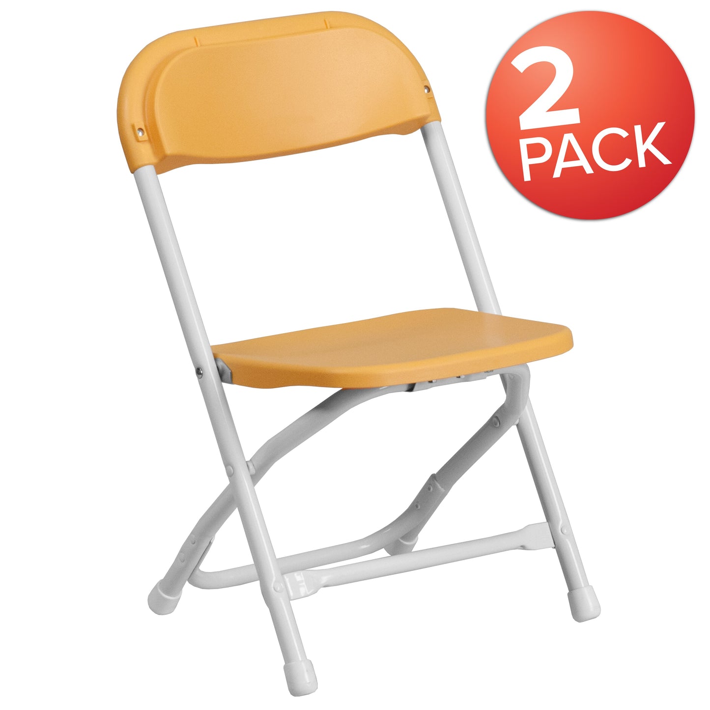 Kids Yellow Folding Chair 2-Y-KID-YL-GG