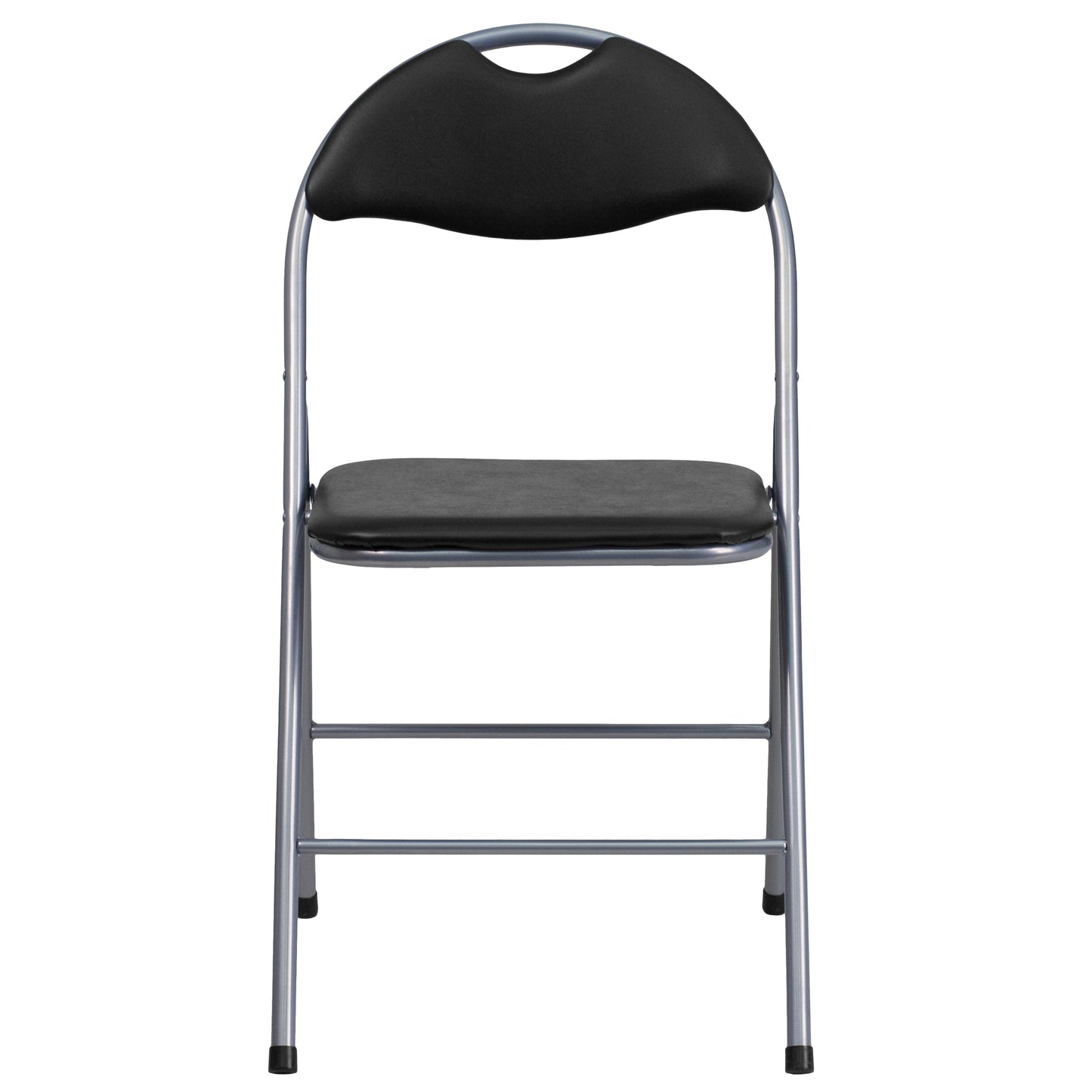 Black Vinyl Folding Chair 2-YB-YJ806H-GG