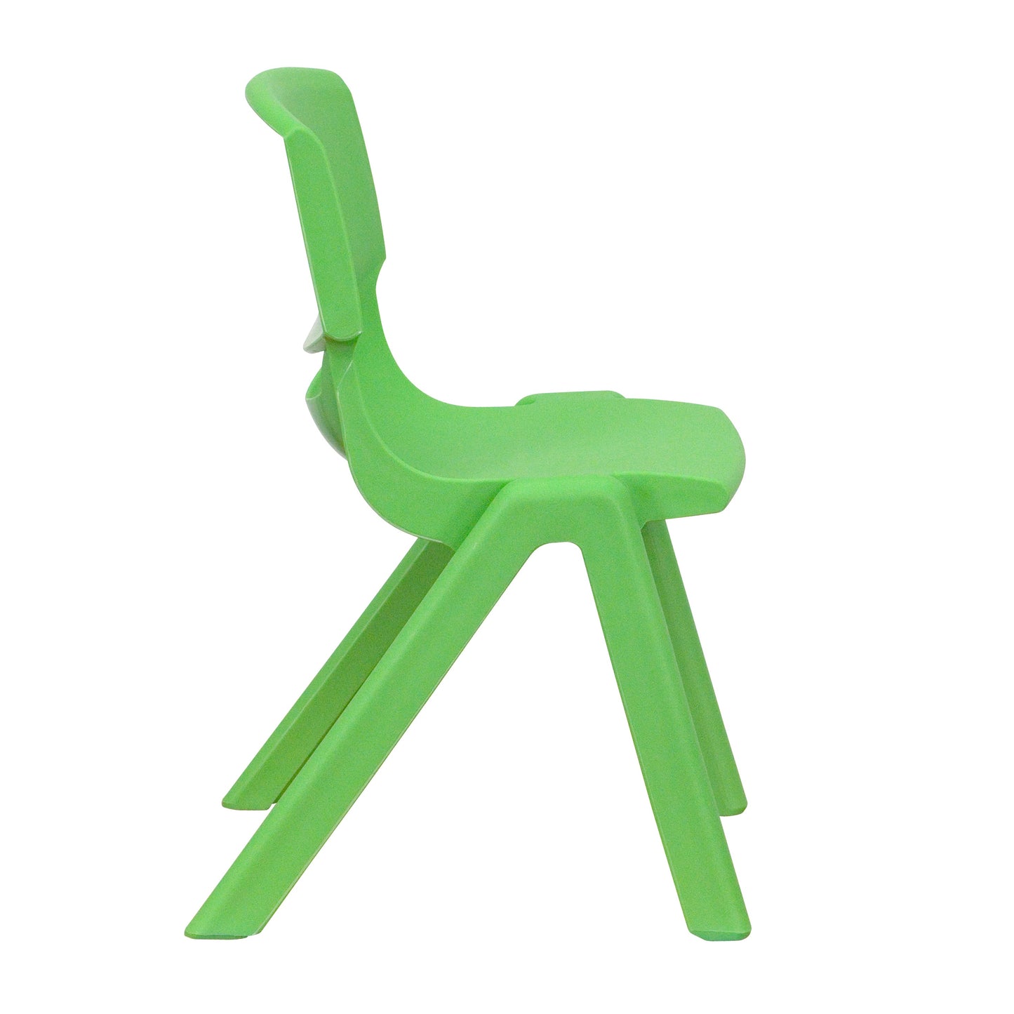 2PK Green Plastic Stack Chair 2-YU-YCX-001-GREEN-GG