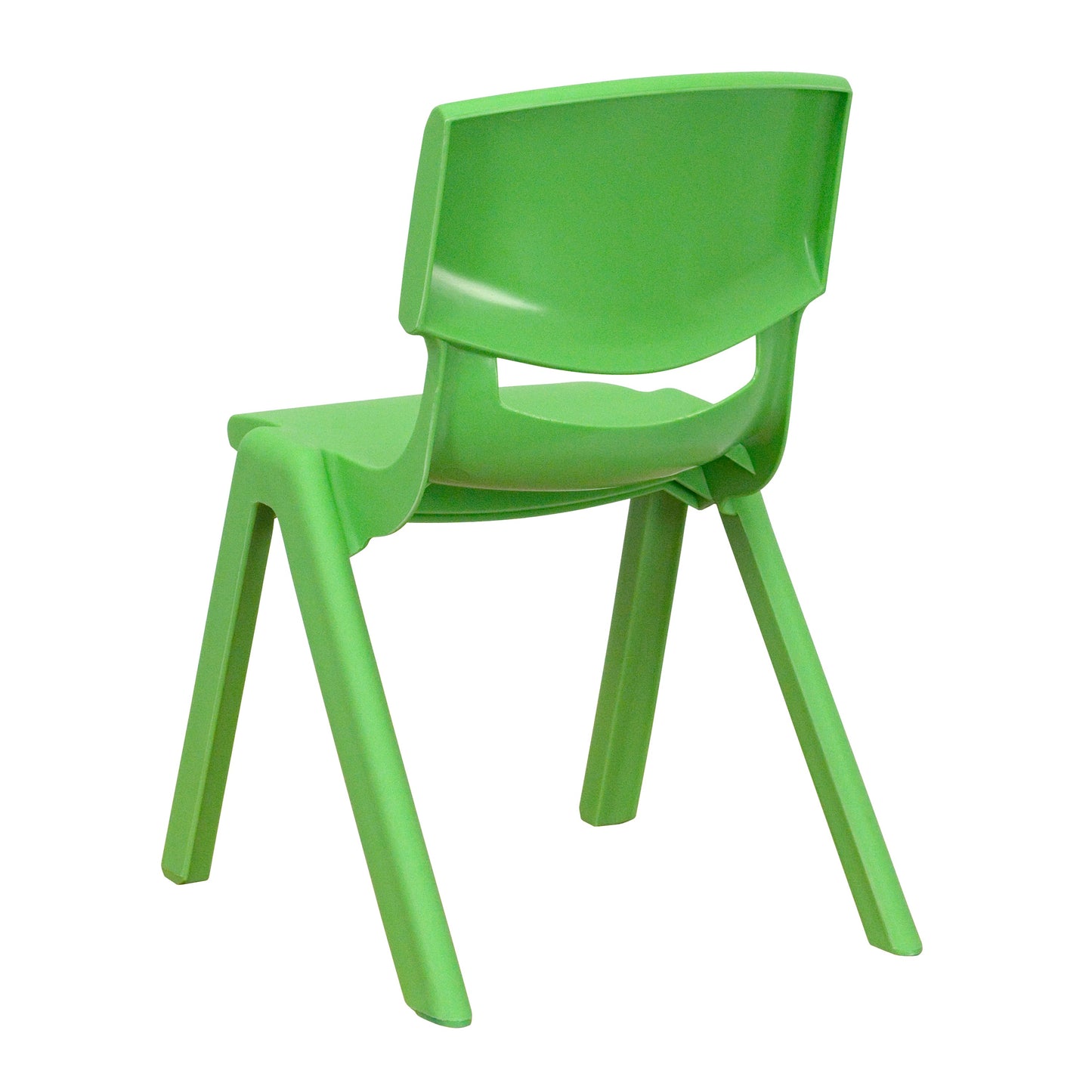 2PK Green Plastic Stack Chair 2-YU-YCX-001-GREEN-GG