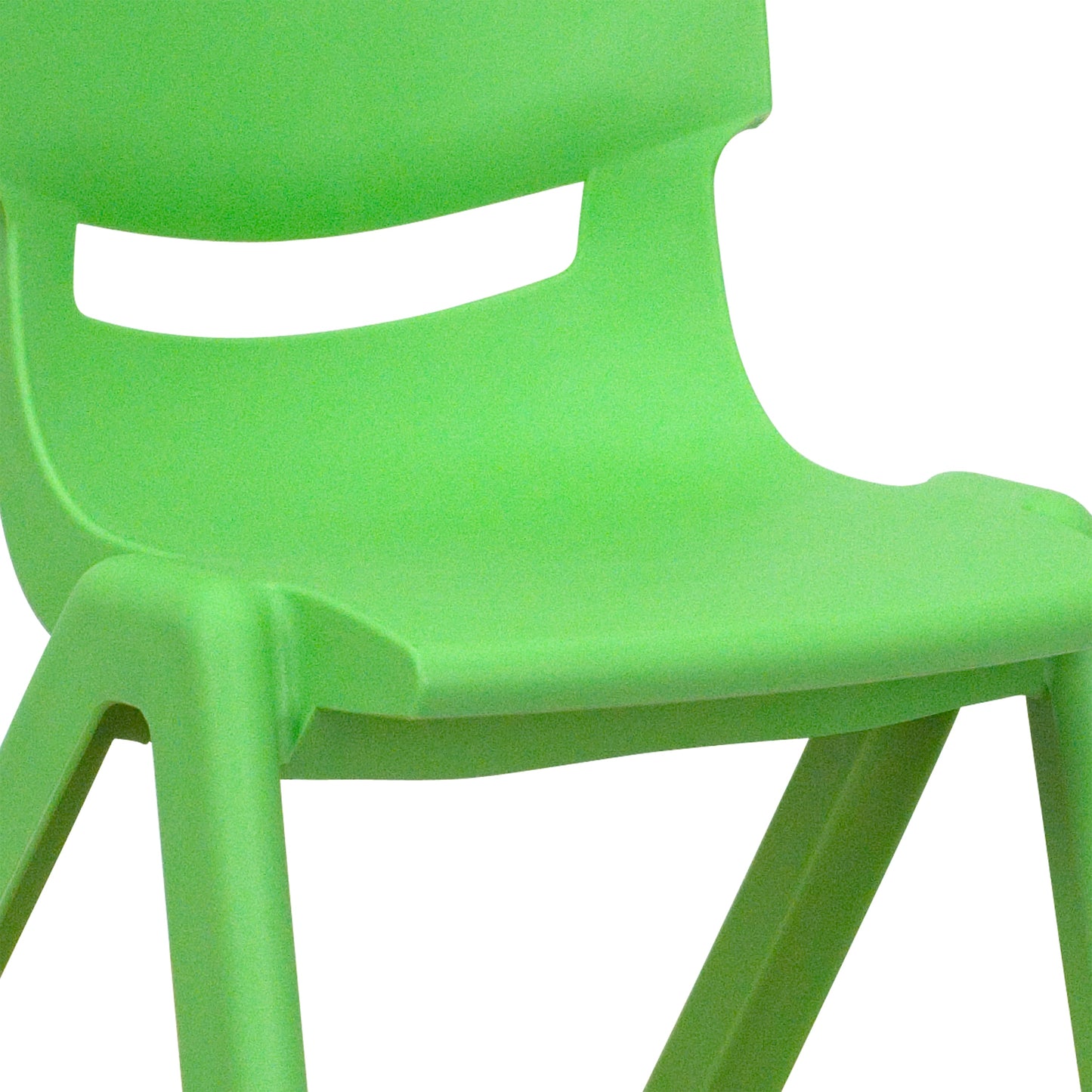 2PK Green Plastic Stack Chair 2-YU-YCX-001-GREEN-GG