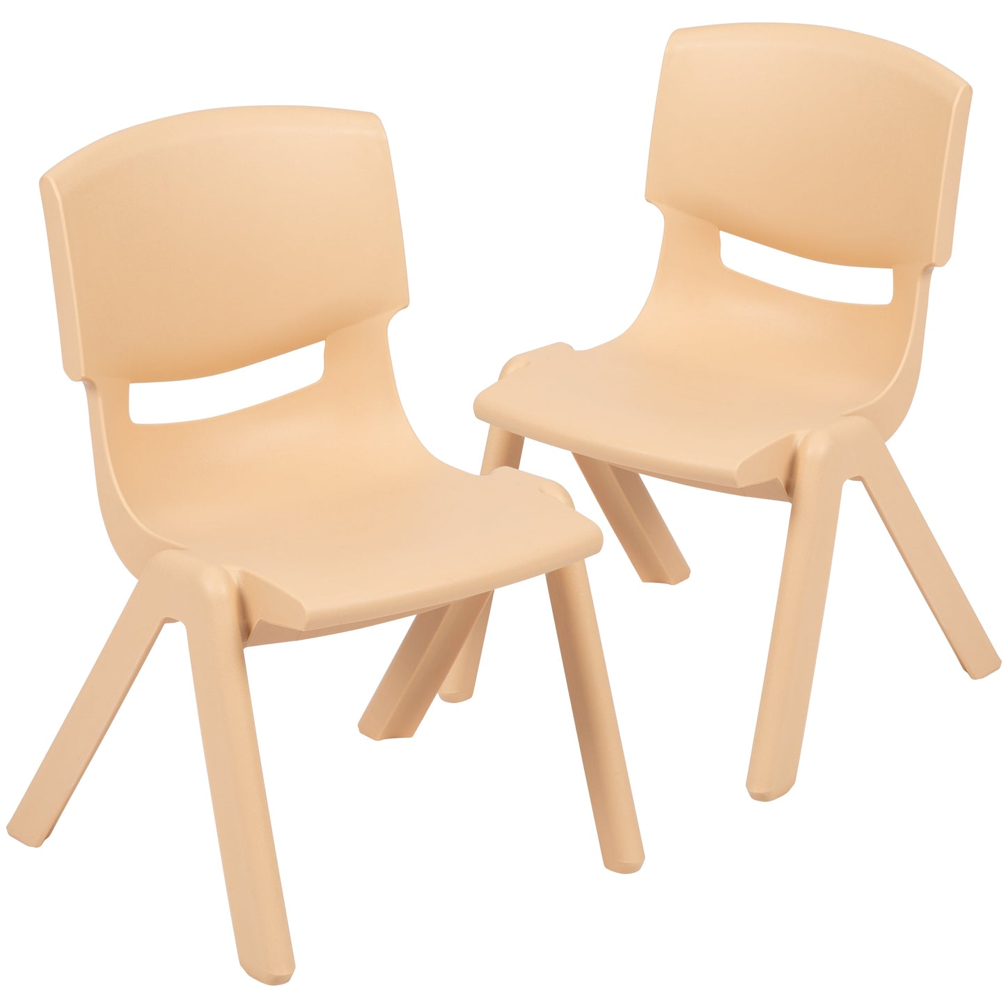 2PK Natural Plastic Chair 2-YU-YCX-001-NAT-GG