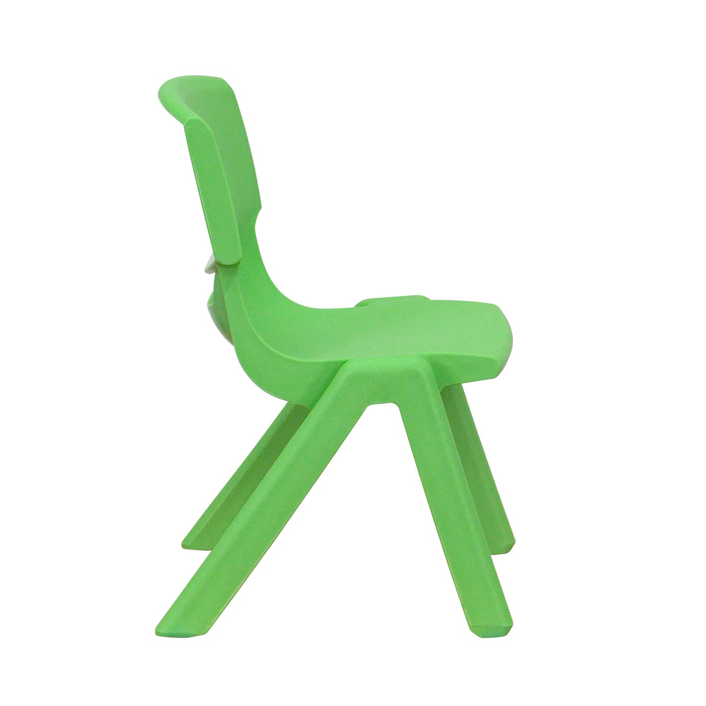 2PK Green Plastic Stack Chair 2-YU-YCX-003-GREEN-GG