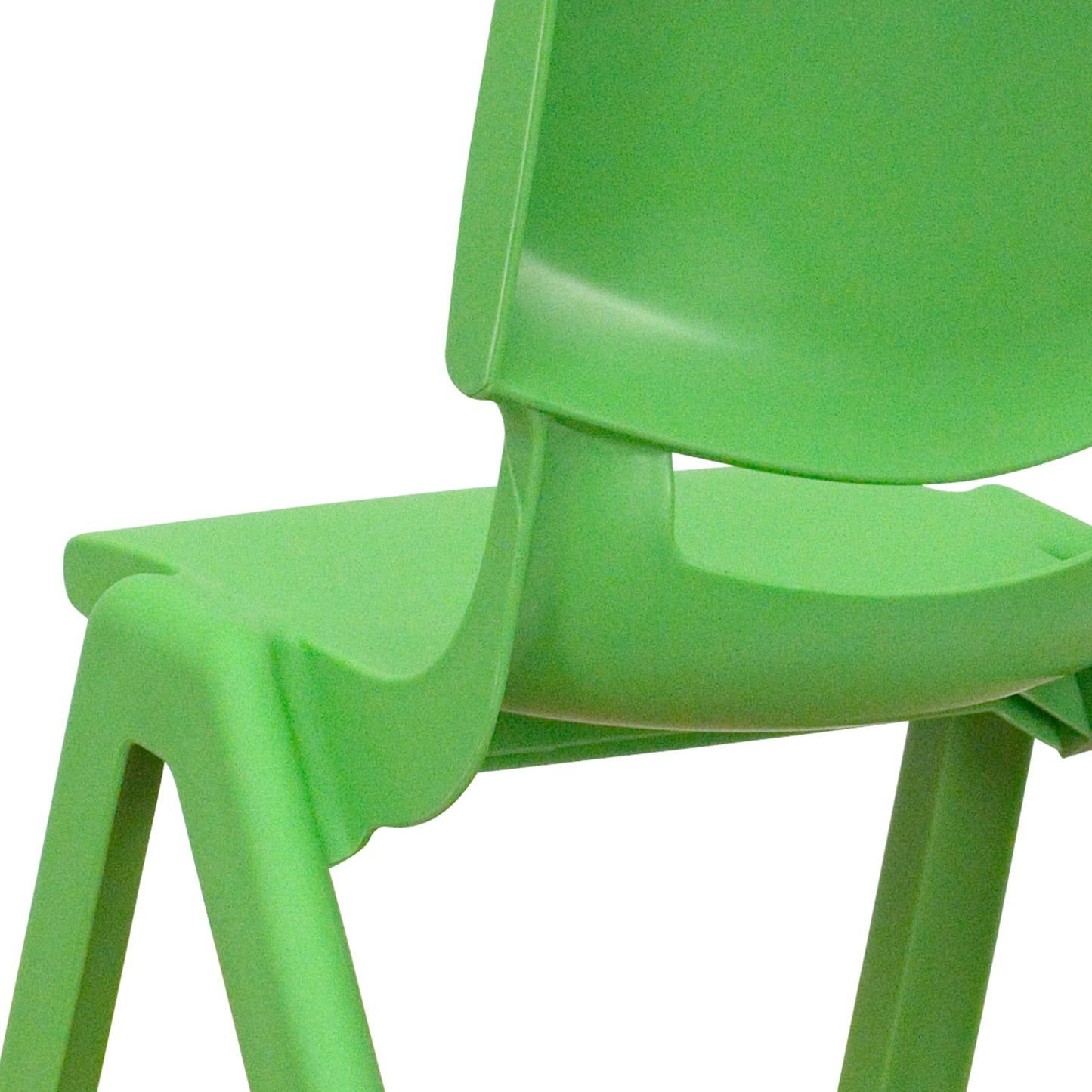 2PK Green Plastic Stack Chair 2-YU-YCX-003-GREEN-GG