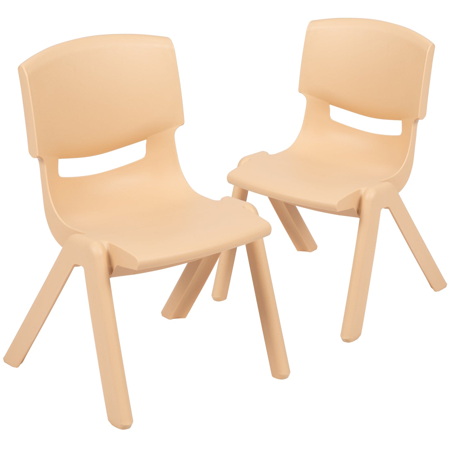 2PK Natural Plastic Chair 2-YU-YCX-003-NAT-GG