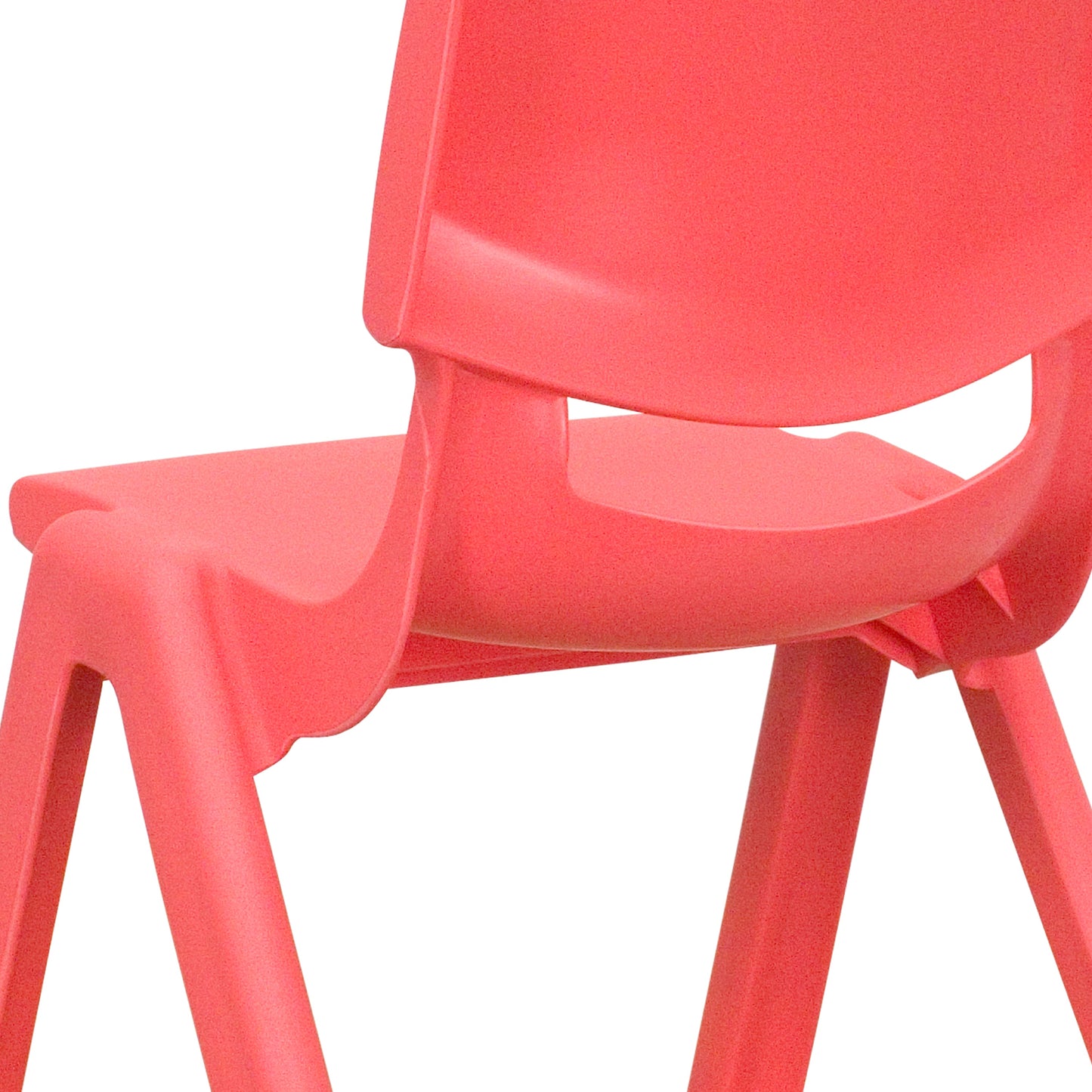 2PK Red Plastic Stack Chair 2-YU-YCX-003-RED-GG